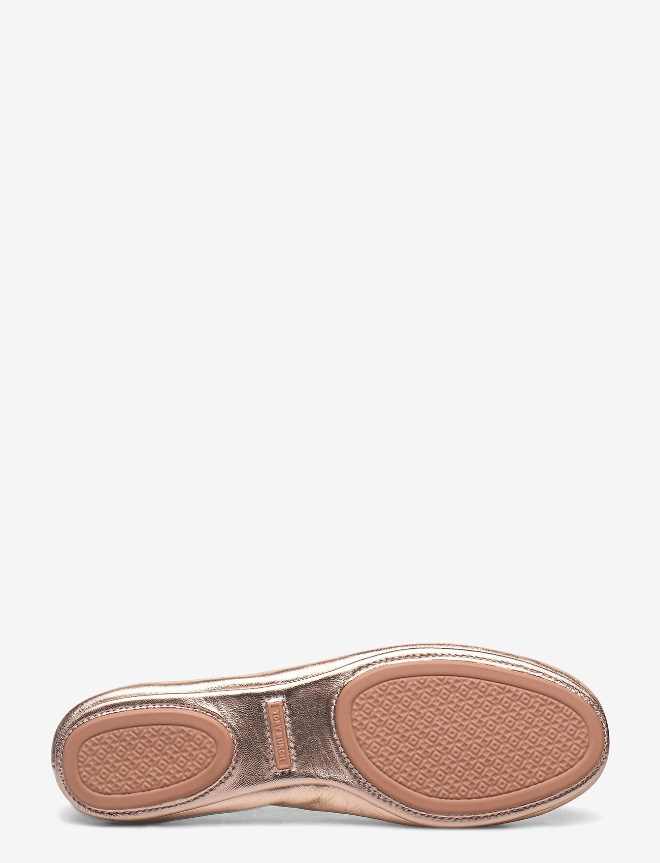 Tory Burch - MINNIE TRAVEL BALLET WITH LEATHER LOGO - rose gold/ rose gold - 4