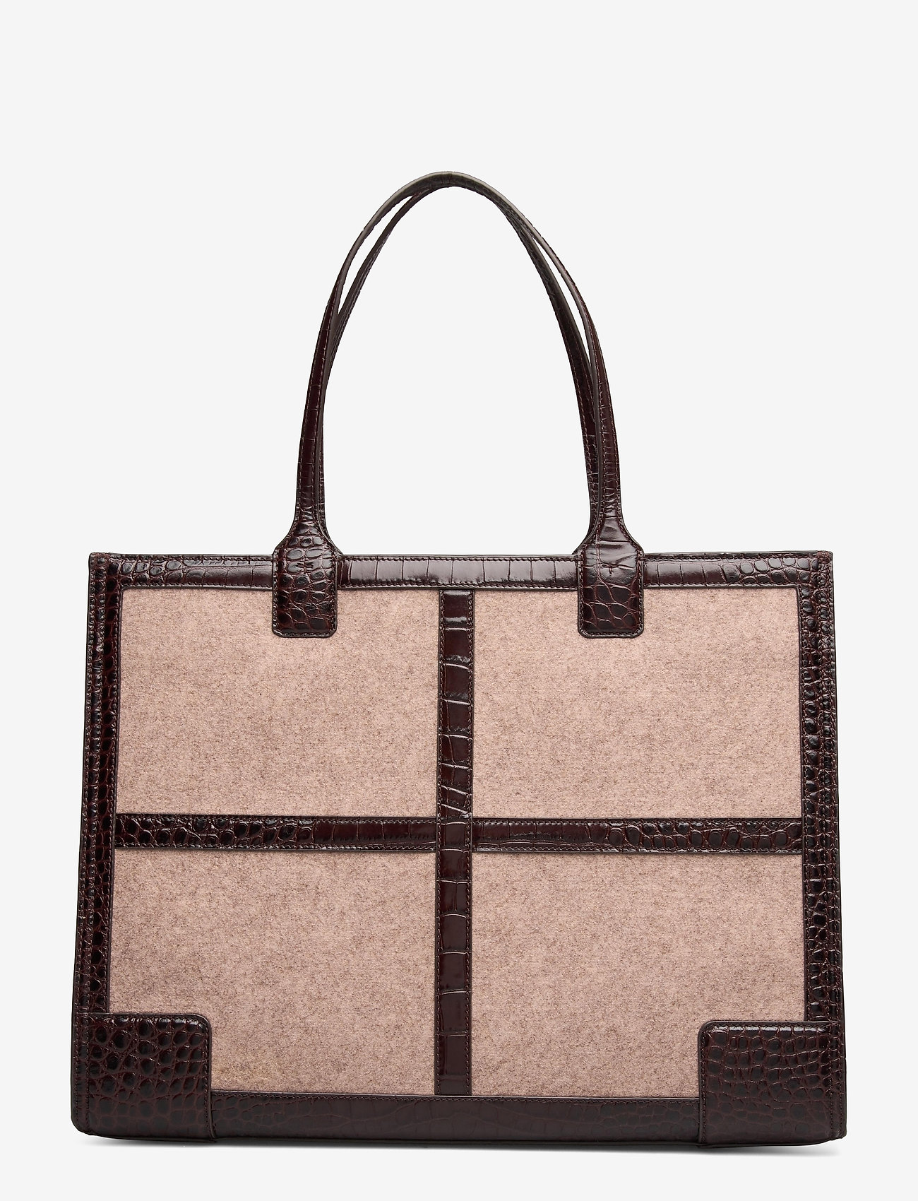 Tory Burch - ELLA FELT QUADRANT TOTE - fawn - 1