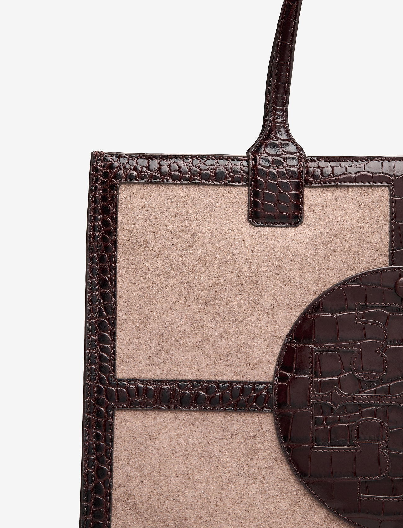 Tory Burch - ELLA FELT QUADRANT TOTE - fawn - 3