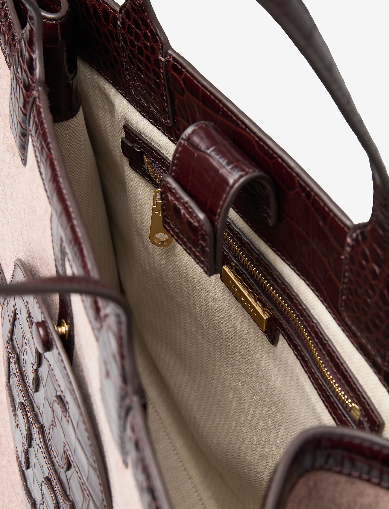 Tory Burch - ELLA FELT QUADRANT TOTE - fawn - 4