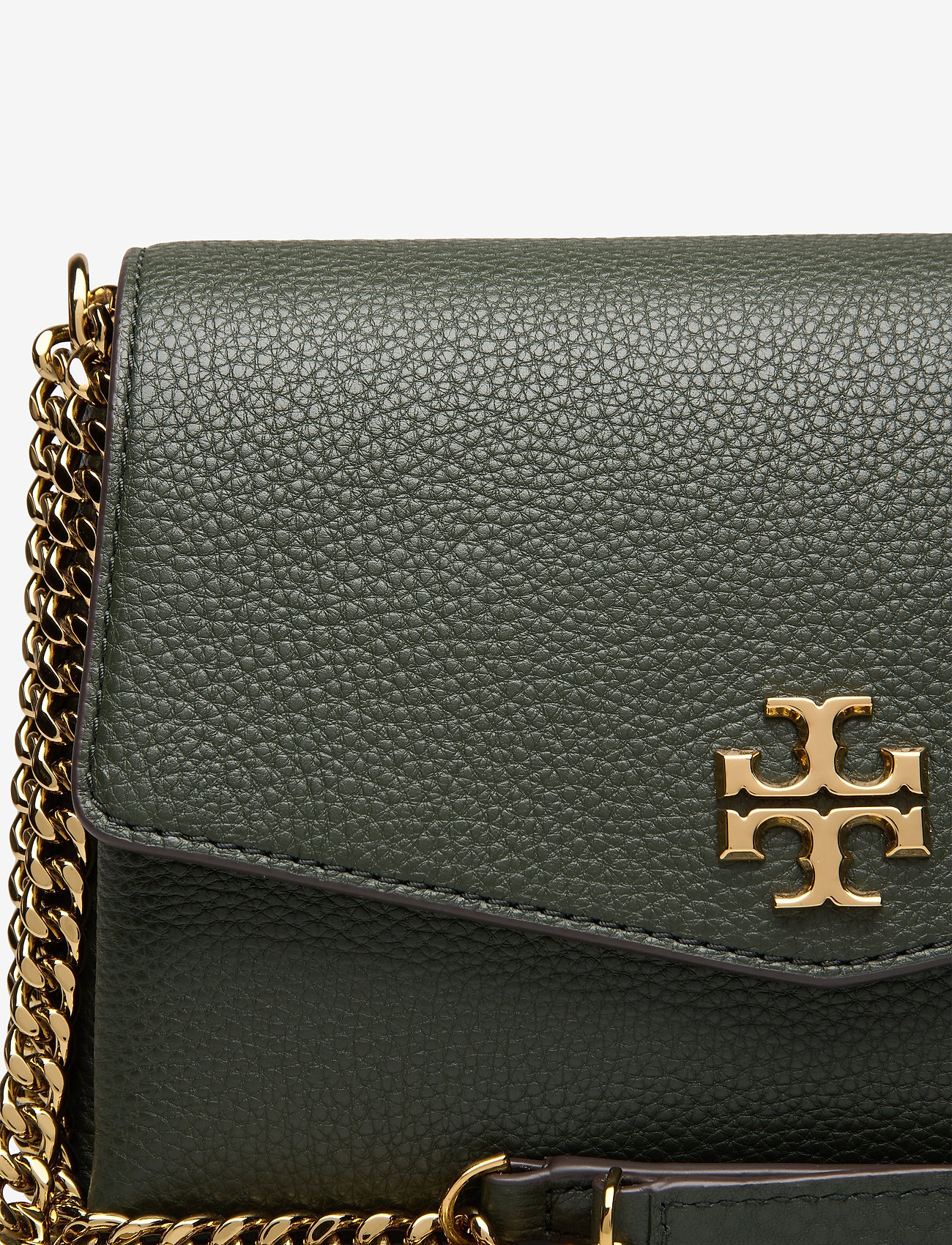Tory Burch - KIRA PEBBLED SMALL CONVERTIBLE SHOULDER BAG - poblano - 3