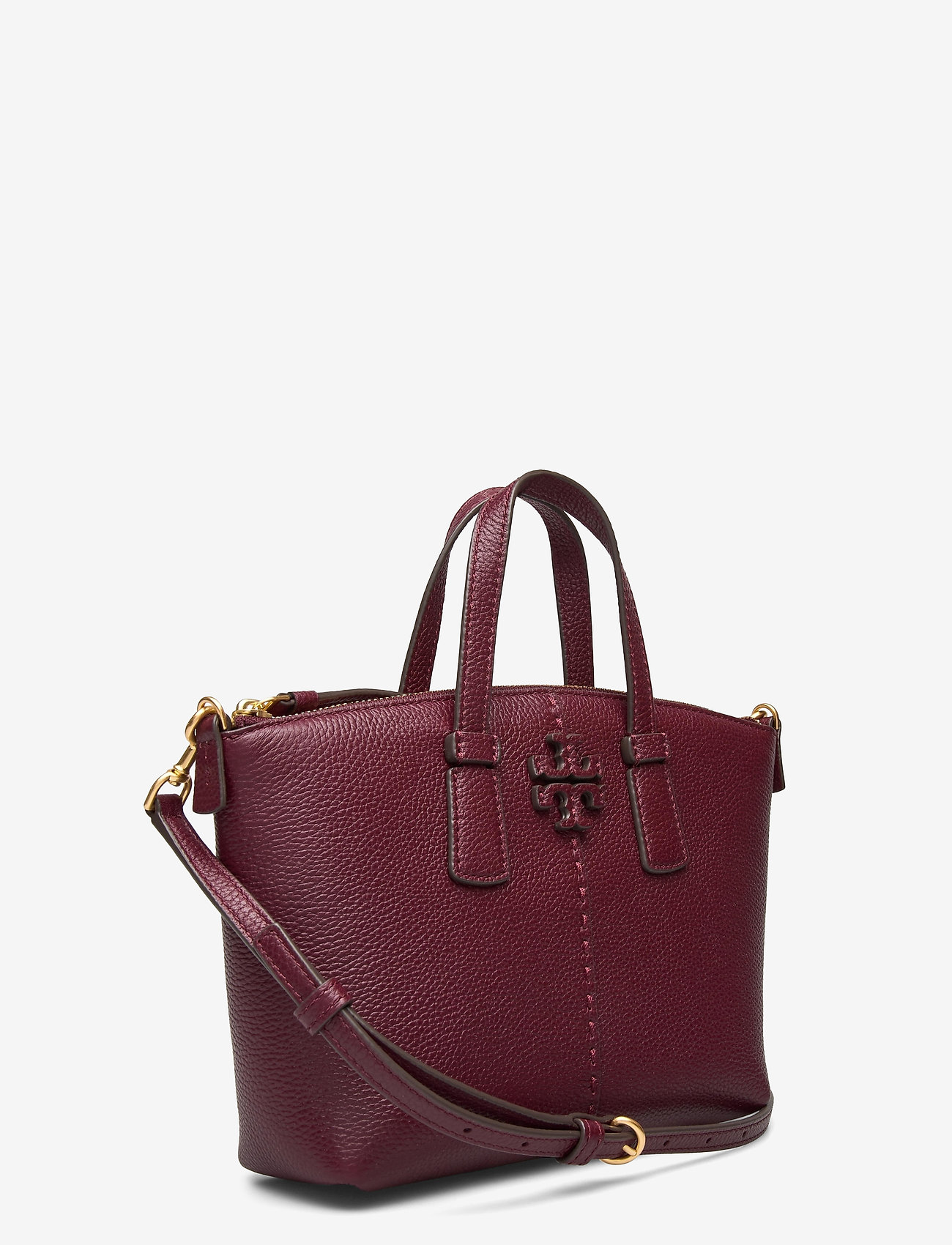 Tory Burch - McGRAW MINI TOP-ZIP SATCHEL - claret - 2