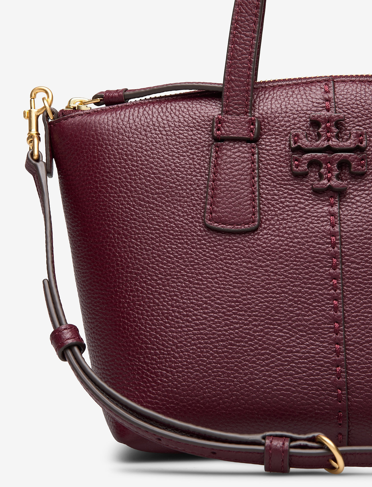 Tory Burch - McGRAW MINI TOP-ZIP SATCHEL - claret - 3