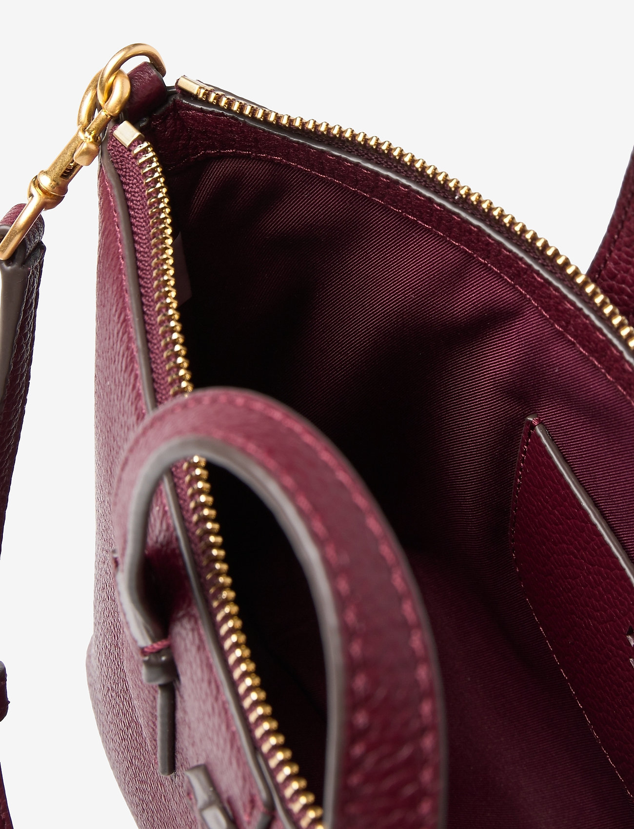 Tory Burch - McGRAW MINI TOP-ZIP SATCHEL - claret - 4