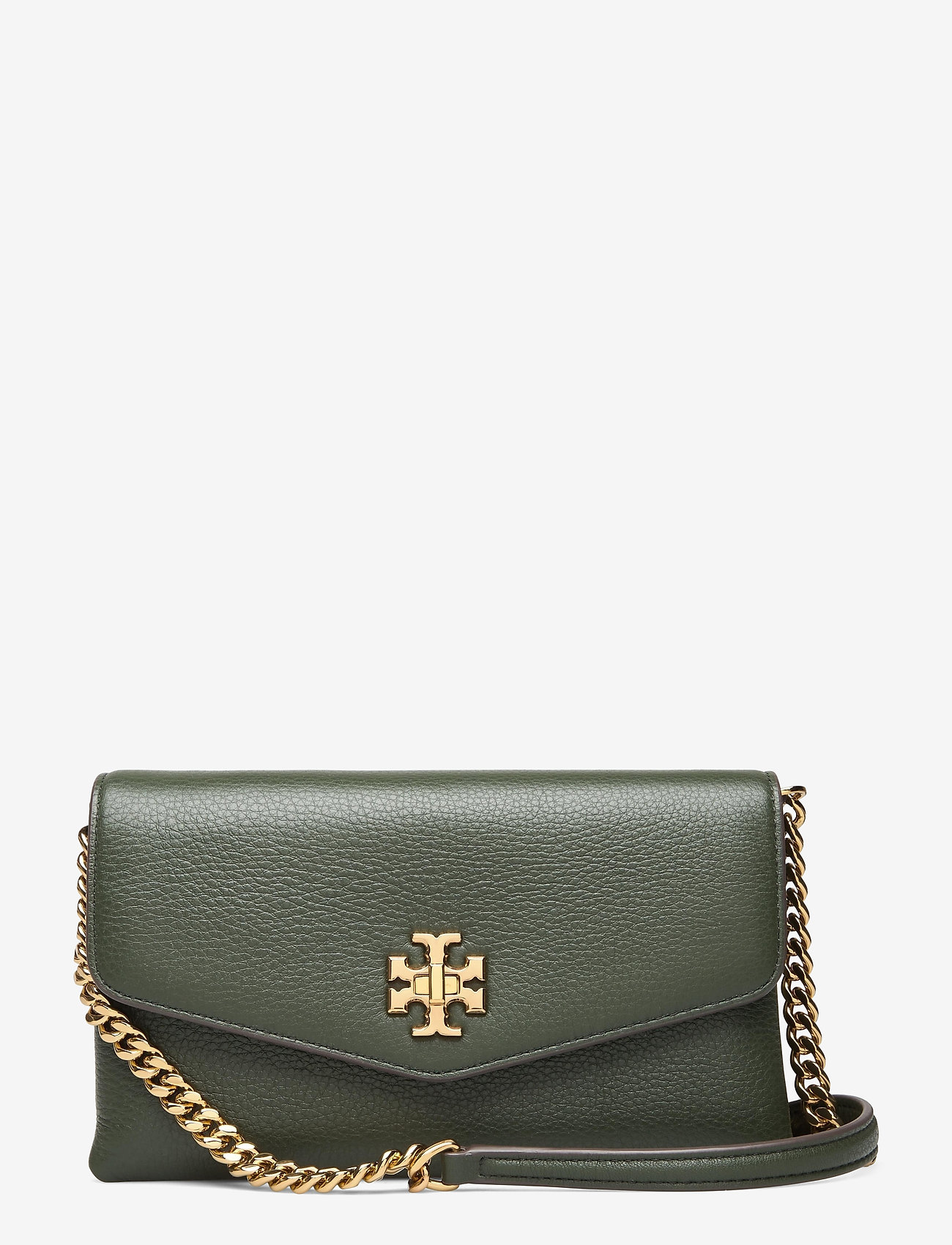 Tory Burch - KIRA PEBBLED CHAIN WALLET - poblano - 0