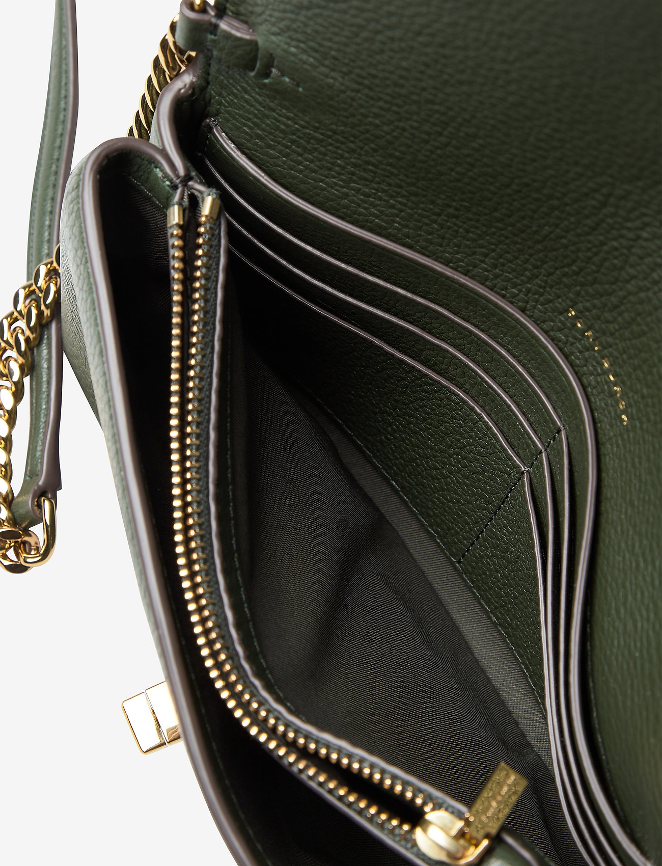 Tory Burch - KIRA PEBBLED CHAIN WALLET - poblano - 4