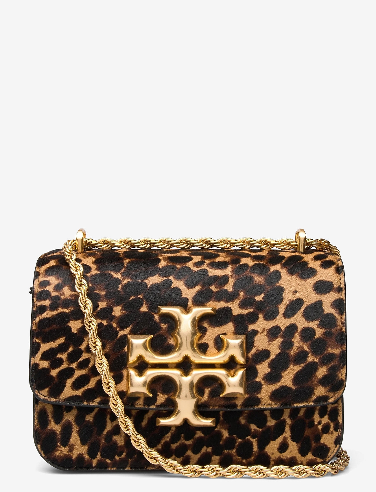 Tory Burch - ELEANOR HAIRCALF SMALL CONVERTIBLE SHOULDER BAG - leopard shearling - 0