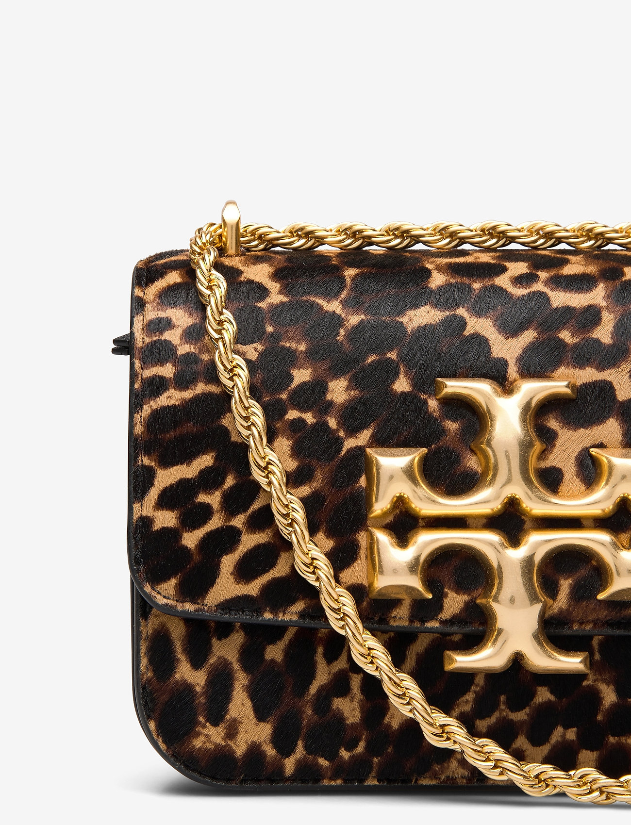 Tory Burch - ELEANOR HAIRCALF SMALL CONVERTIBLE SHOULDER BAG - leopard shearling - 3