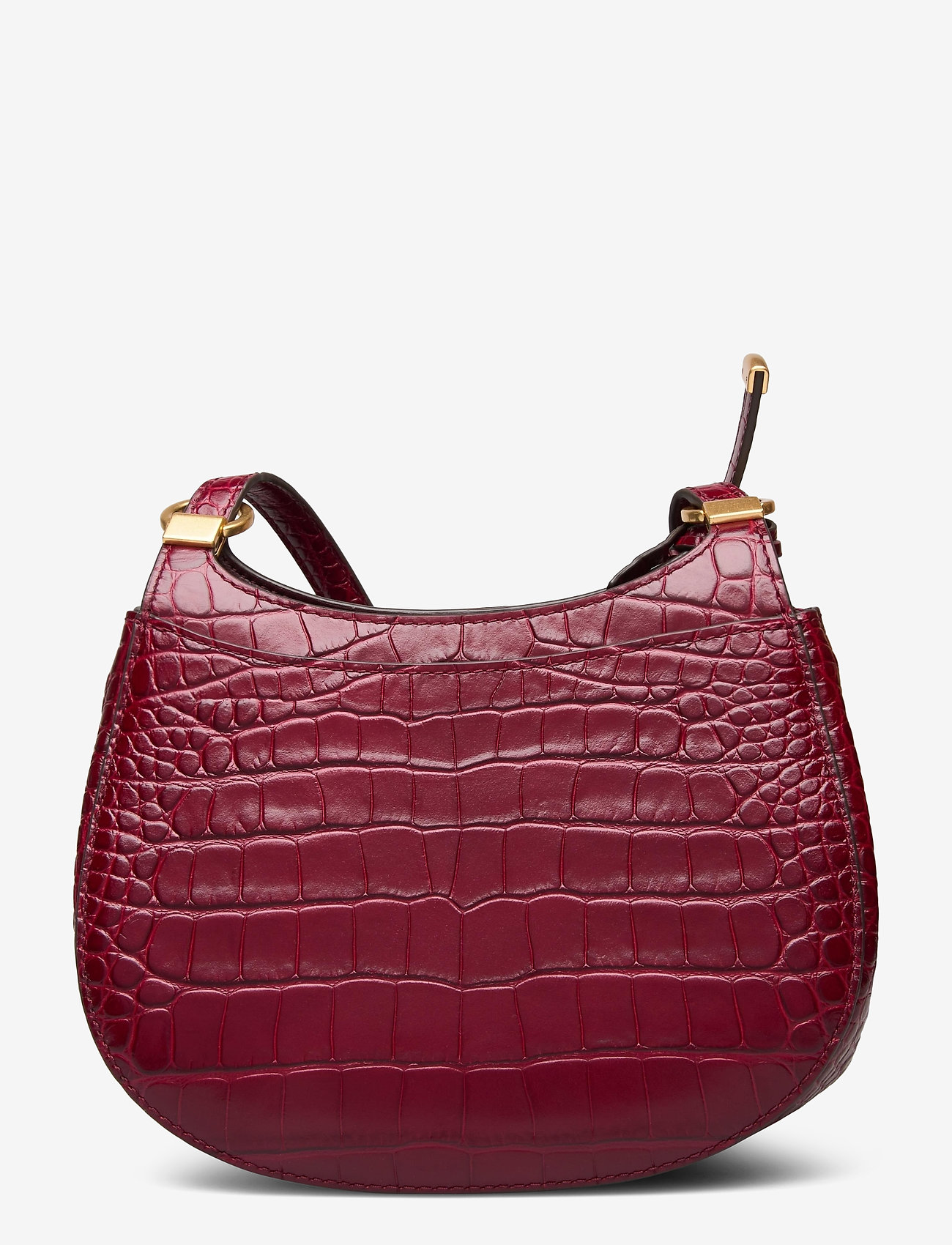 Tory Burch - LEE RADZIWILL EMBOSSED FRAME SMALL SADDLEBAG - roma red - 1