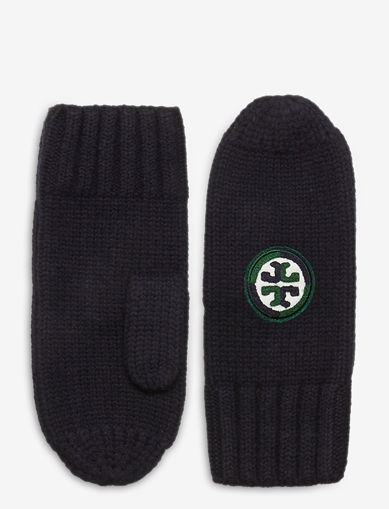COLOR-BLOCK LOGO MITTENS - TORY NAVY