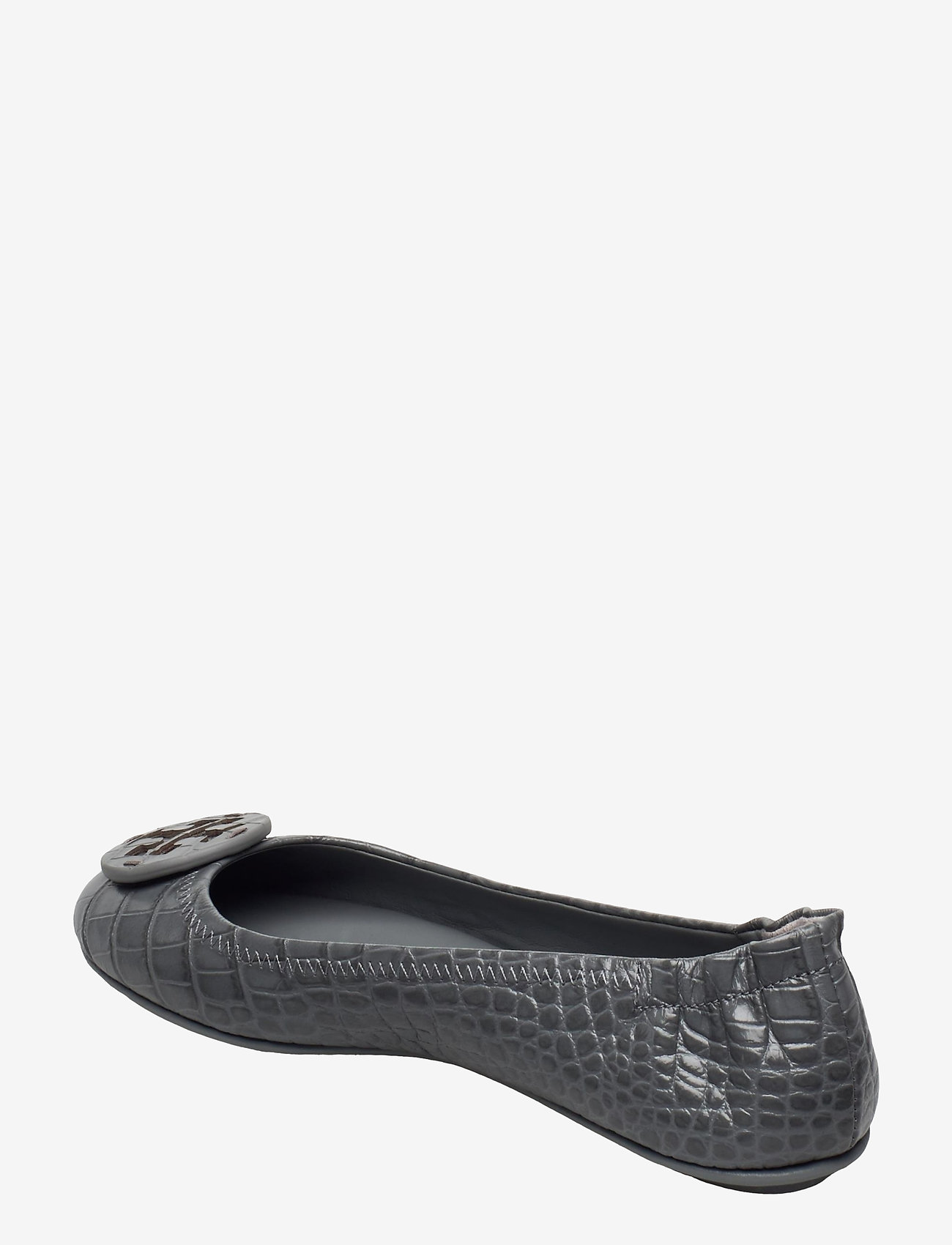 Tory Burch - MINNIE TRAVEL BALLET WITH LEATHER LOGO - zinc- croc - 2