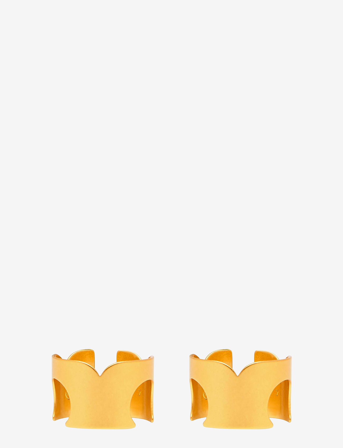 SERIF-T ADJUSTABLE RING SET - ROLLED BRASS