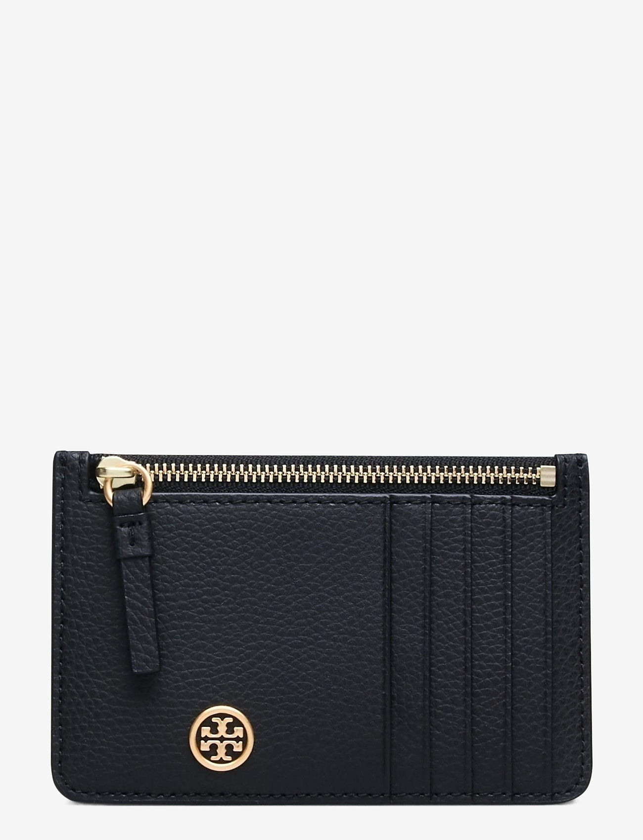Tory Burch - WALKER TOP-ZIP CARD CASE - black - 0