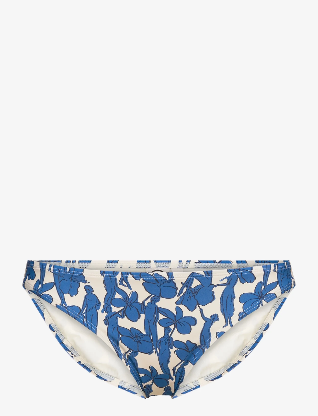 Tory Burch - PRINTED BIKINI BOTTOM - bikinibriefs - blue hibiscus - 0