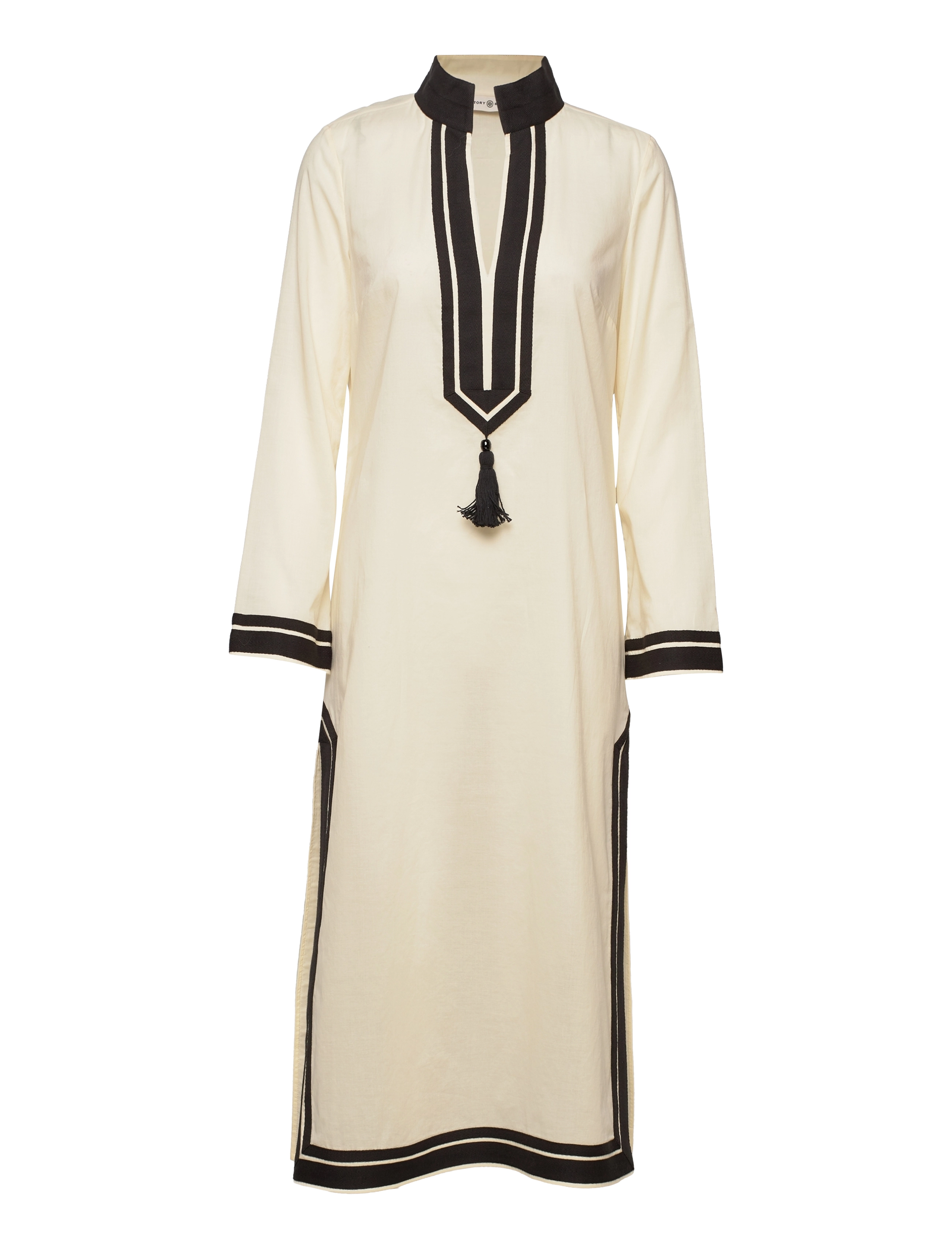 Tory Burch - TORY MIDI TUNIC - french cream / black - 0