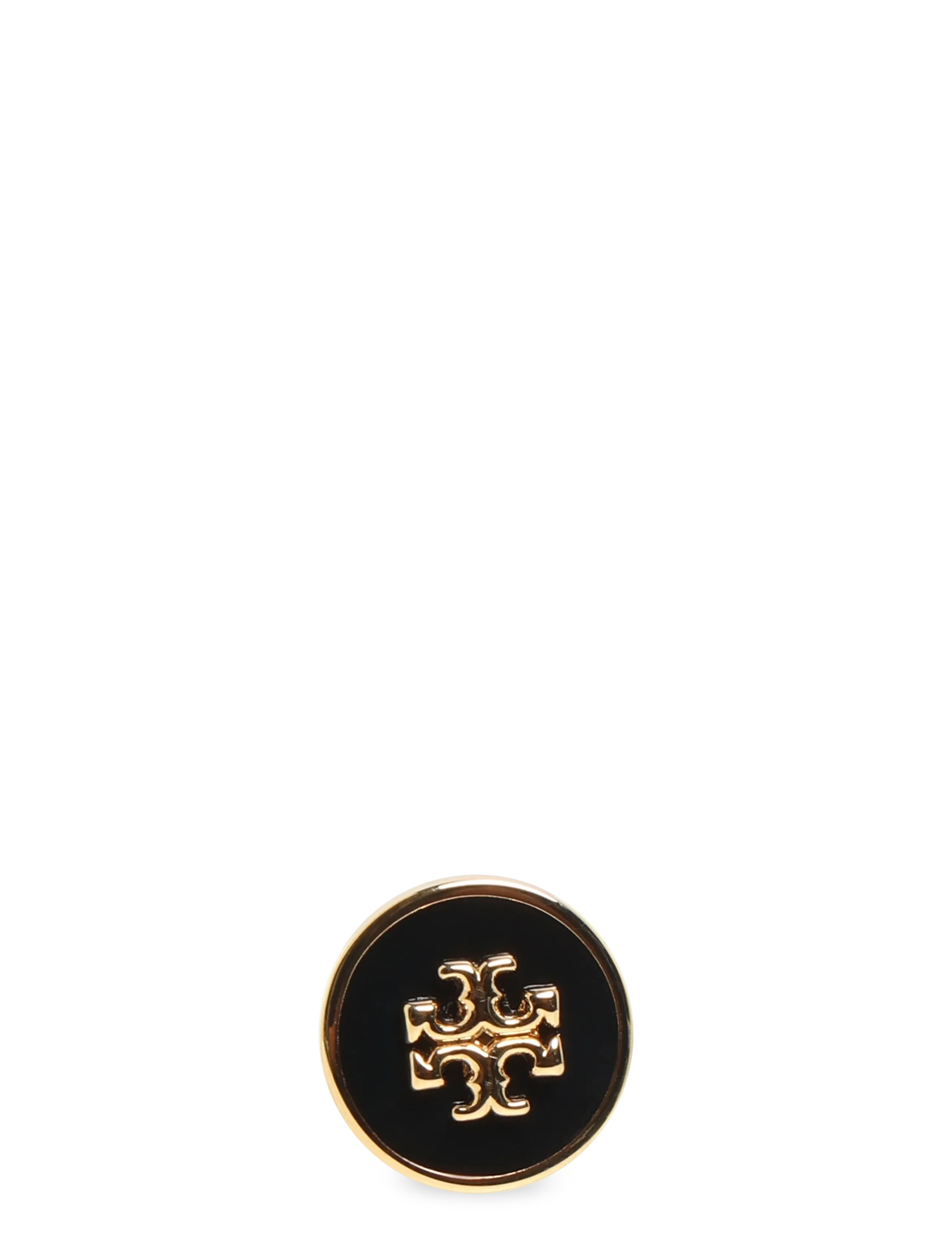 Tory Burch - Icon Enamel Stud Earrings - studs örhängen - tory gold / black - 2