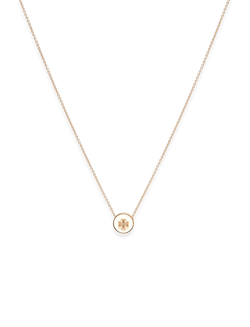 Tory Burch - Icon Enamel Pendant Necklace - ketjukaulakorut - tory gold / new ivory - 0