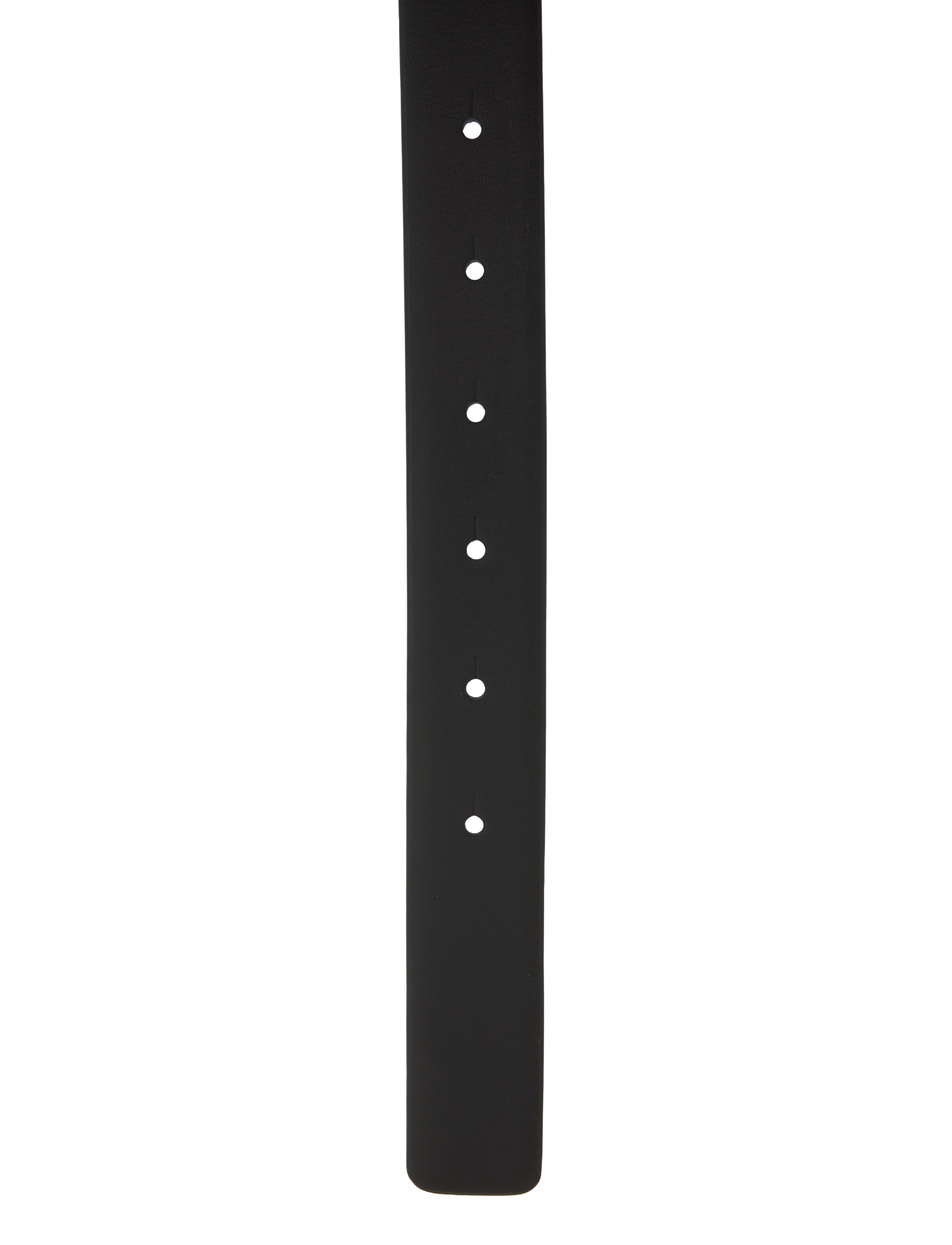 Tory Burch - 1" Kira Logo Belt - black / gold - 2