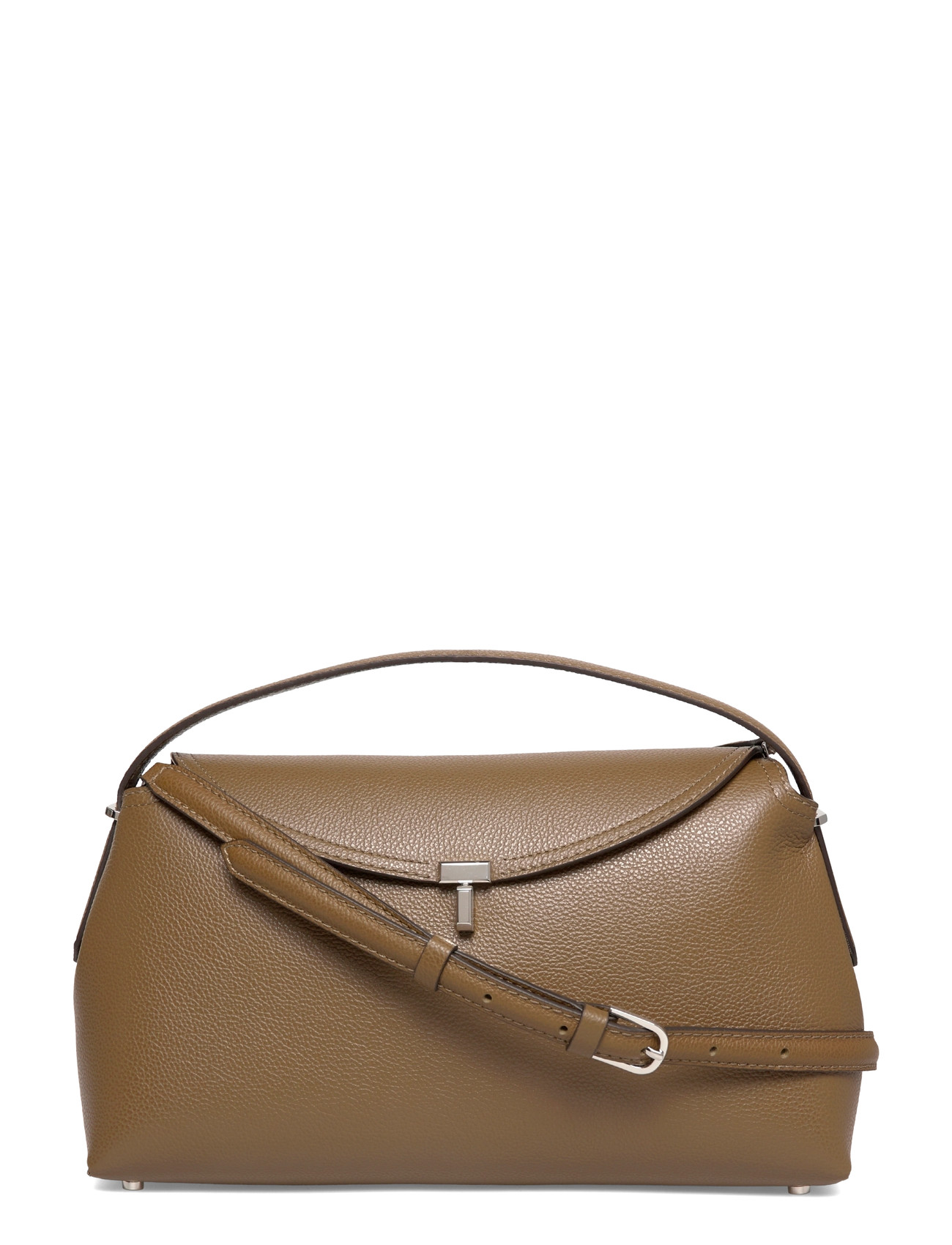 TOTEME T-Lock Grained-Leather Top-Handle Bag - - ONE SIZE 1