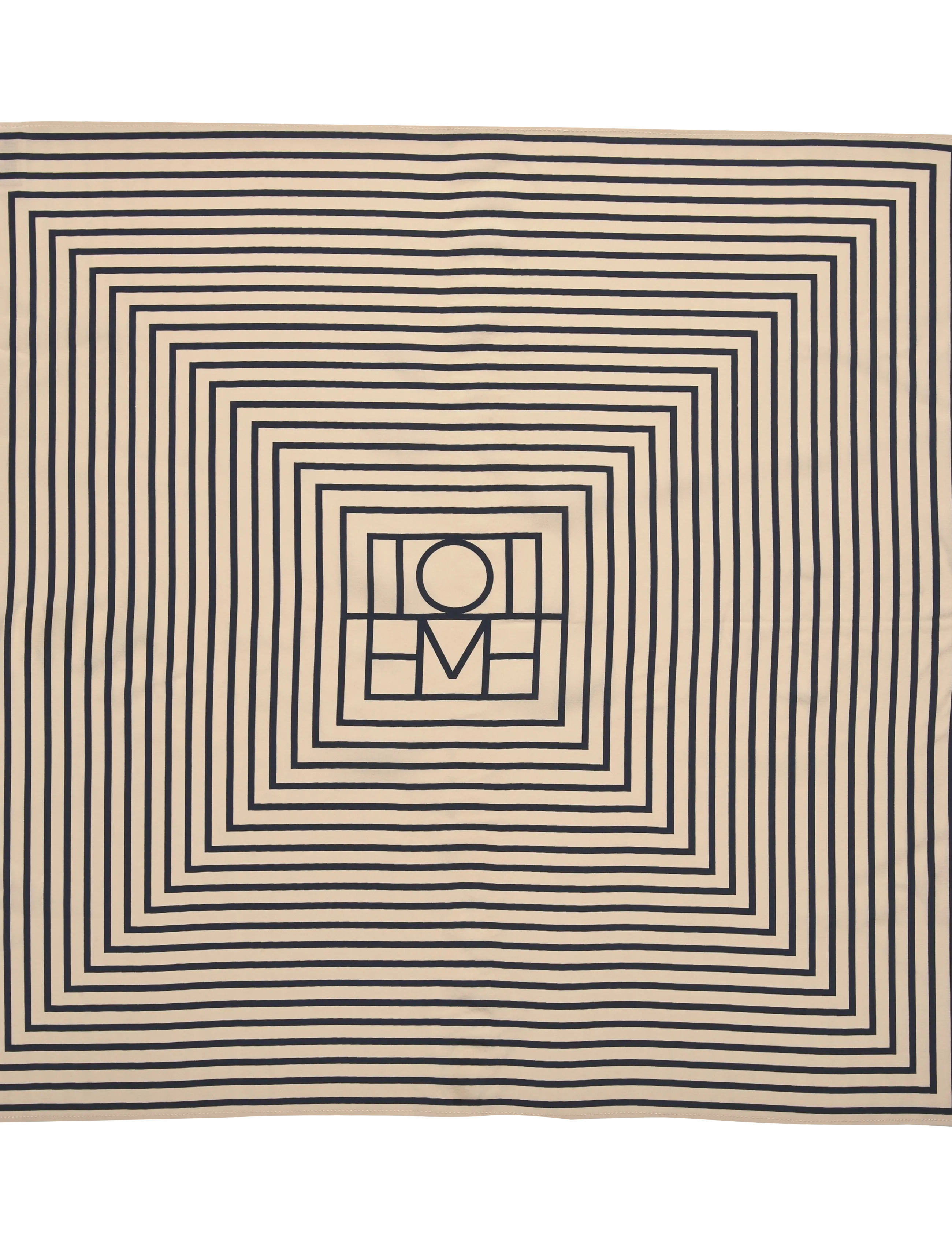 TOTEME - Signature Monogram Silk Scarf - alltags-style - cream - 2