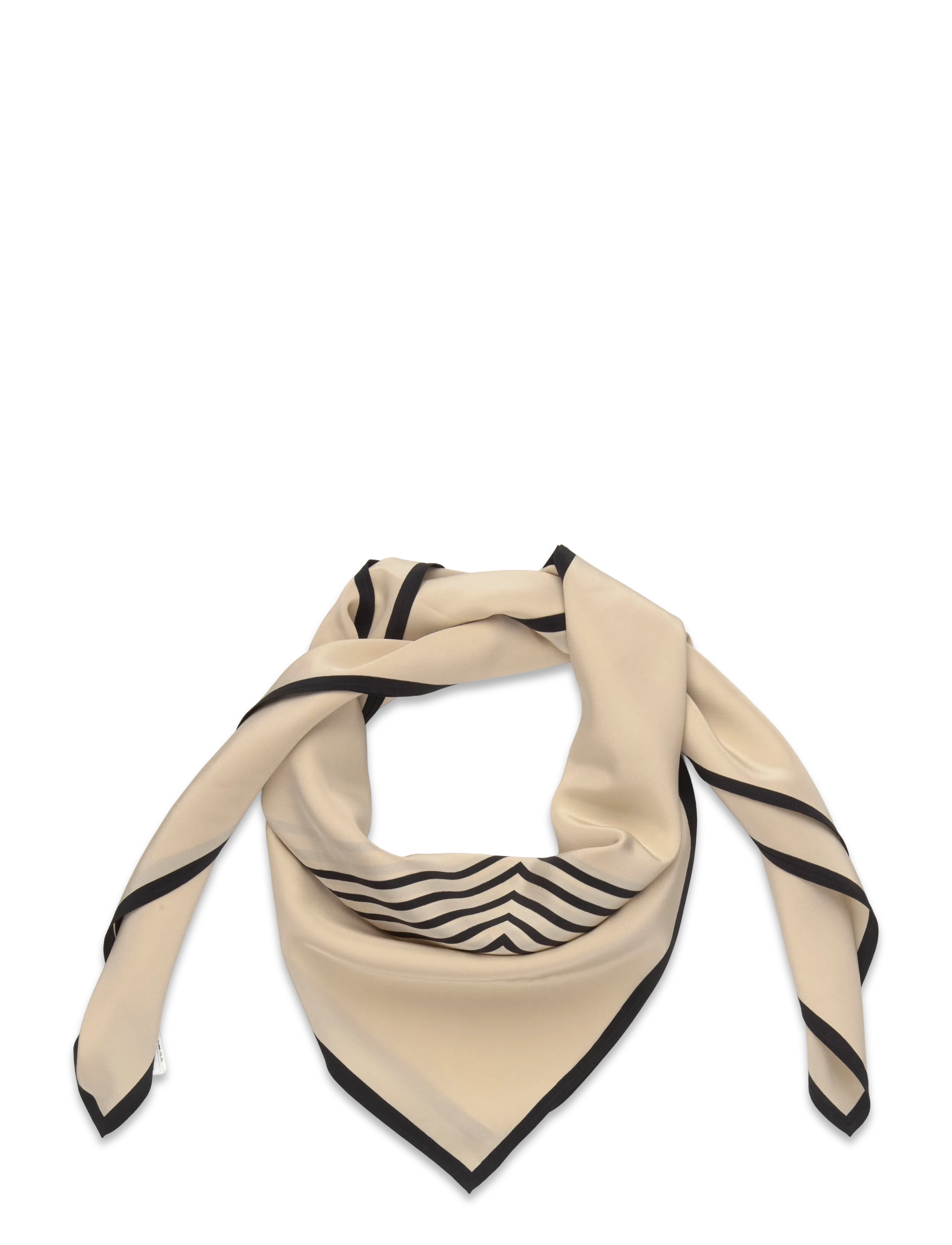 TOTEME Centered monogram silk scarf - Schals - WHITE / cream