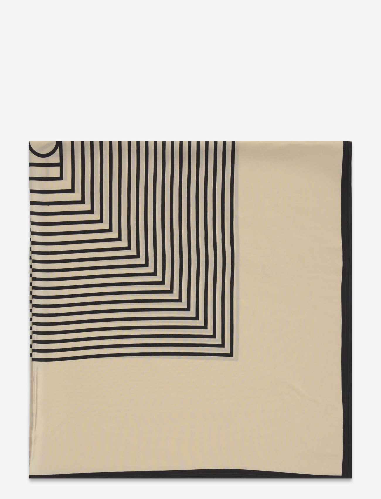 TOTEME - Centered monogram silk scarf - tynde tørklæder - white - 1