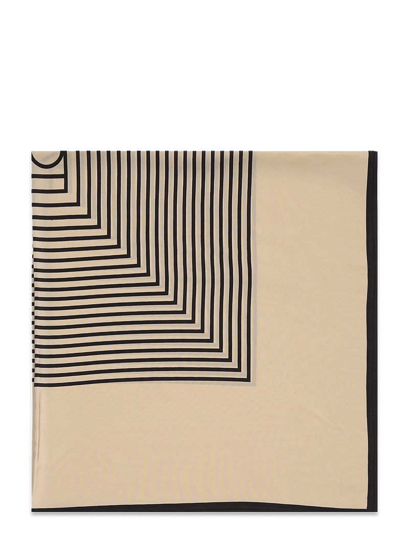 TOTEME - Centered monogram silk scarf - tynde tørklæder - white - 1