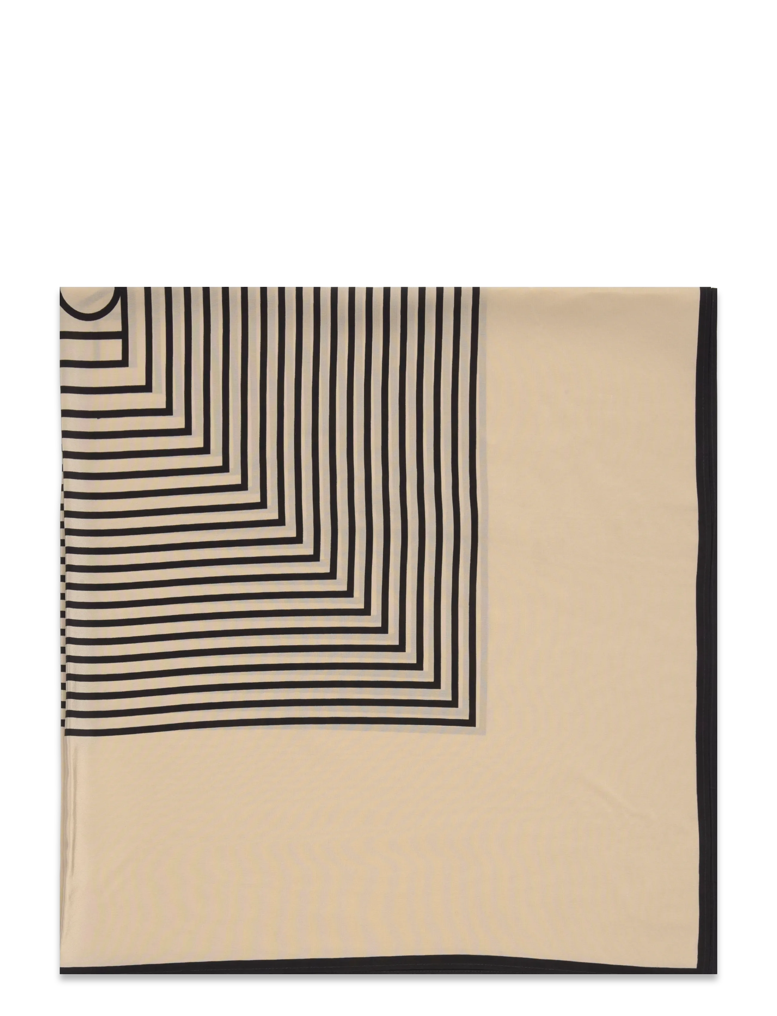 TOTEME - Centered monogram silk scarf - alltags-style - white - 1