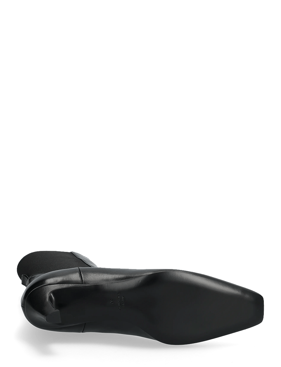 TOTEME - Leather Mid-Heel Boots - stövletter - black - 4