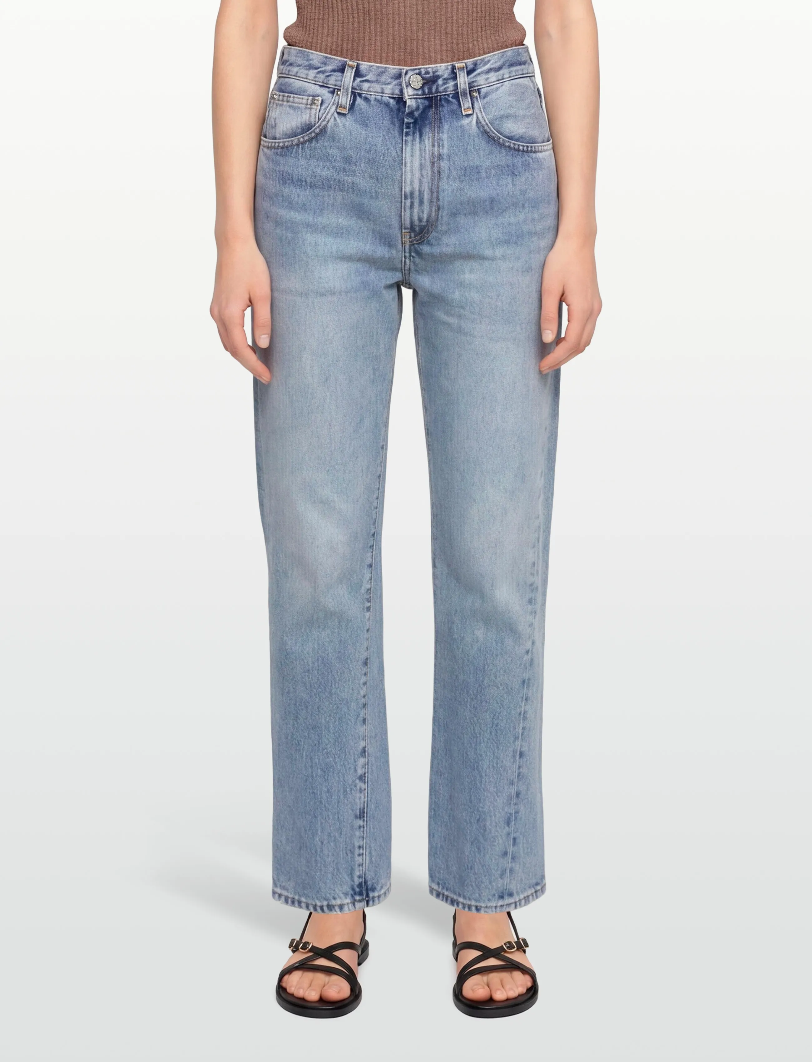 TOTEME - Twisted Seam Denim Pants - gerade jeans - blue - 3