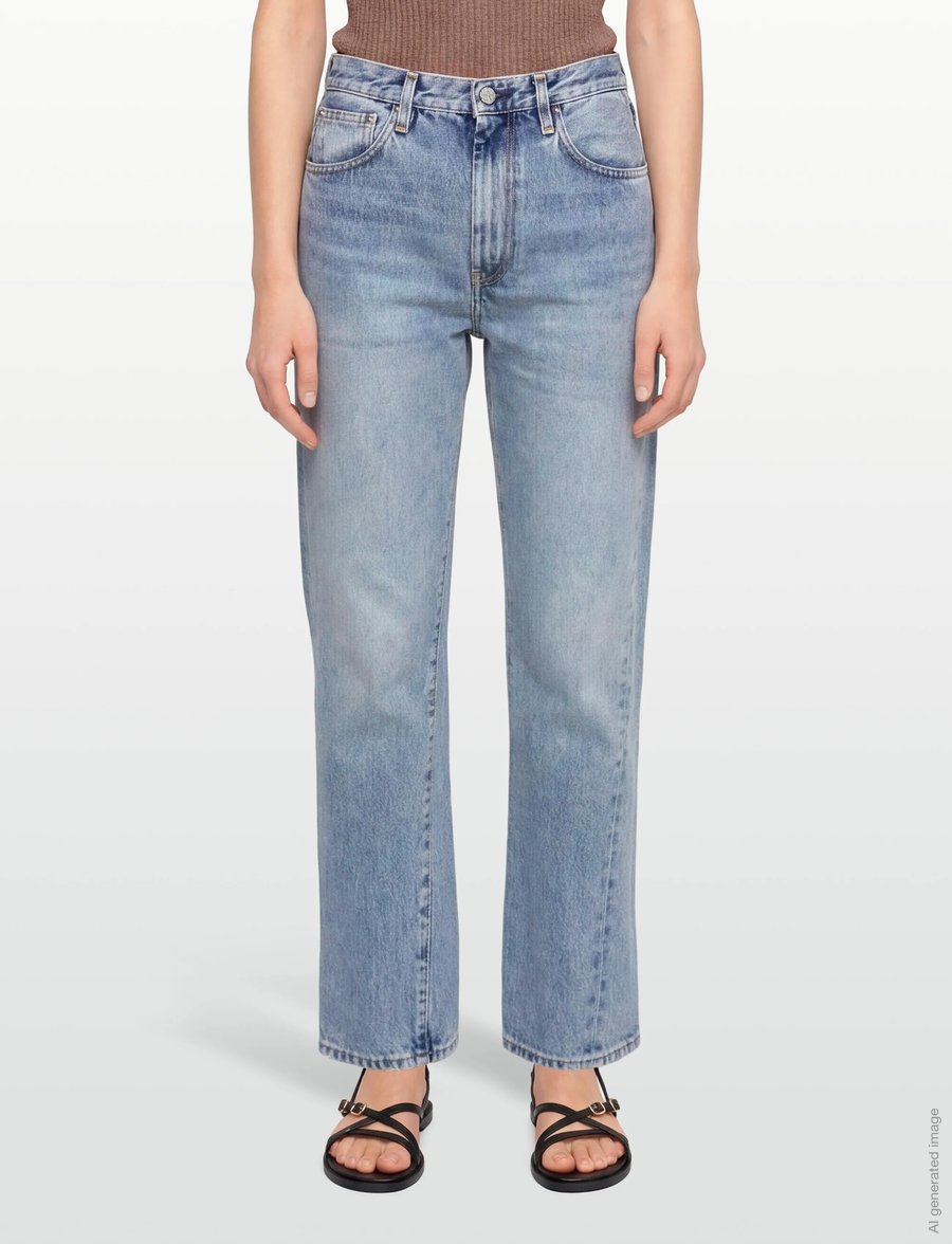 TOTEME - Twisted Seam Denim Pants - gerade jeans - blue - 3