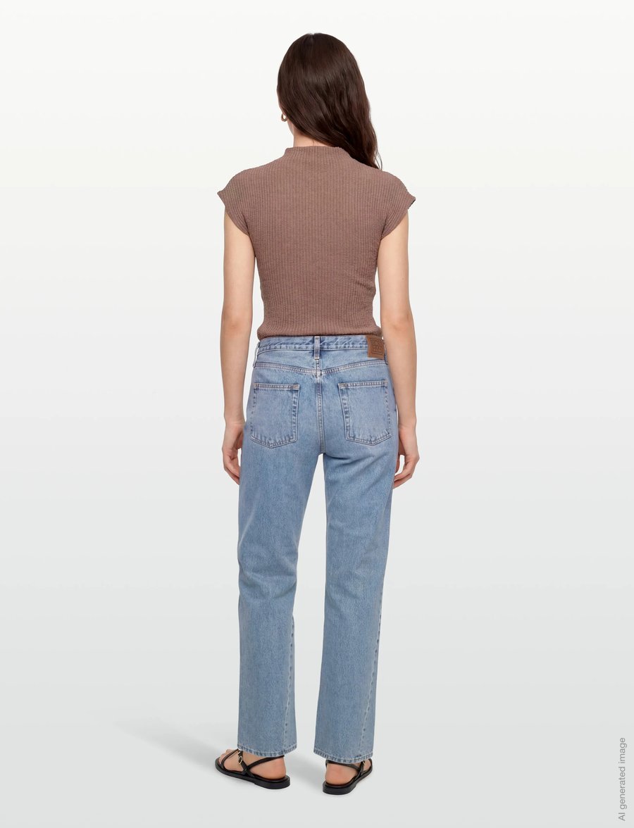 TOTEME - Twisted Seam Denim Pants - gerade jeans - blue - 4