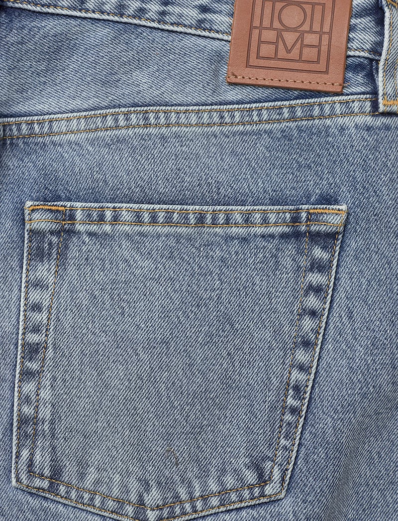 TOTEME - Twisted Seam Denim Pants - straight jeans - blue - 4