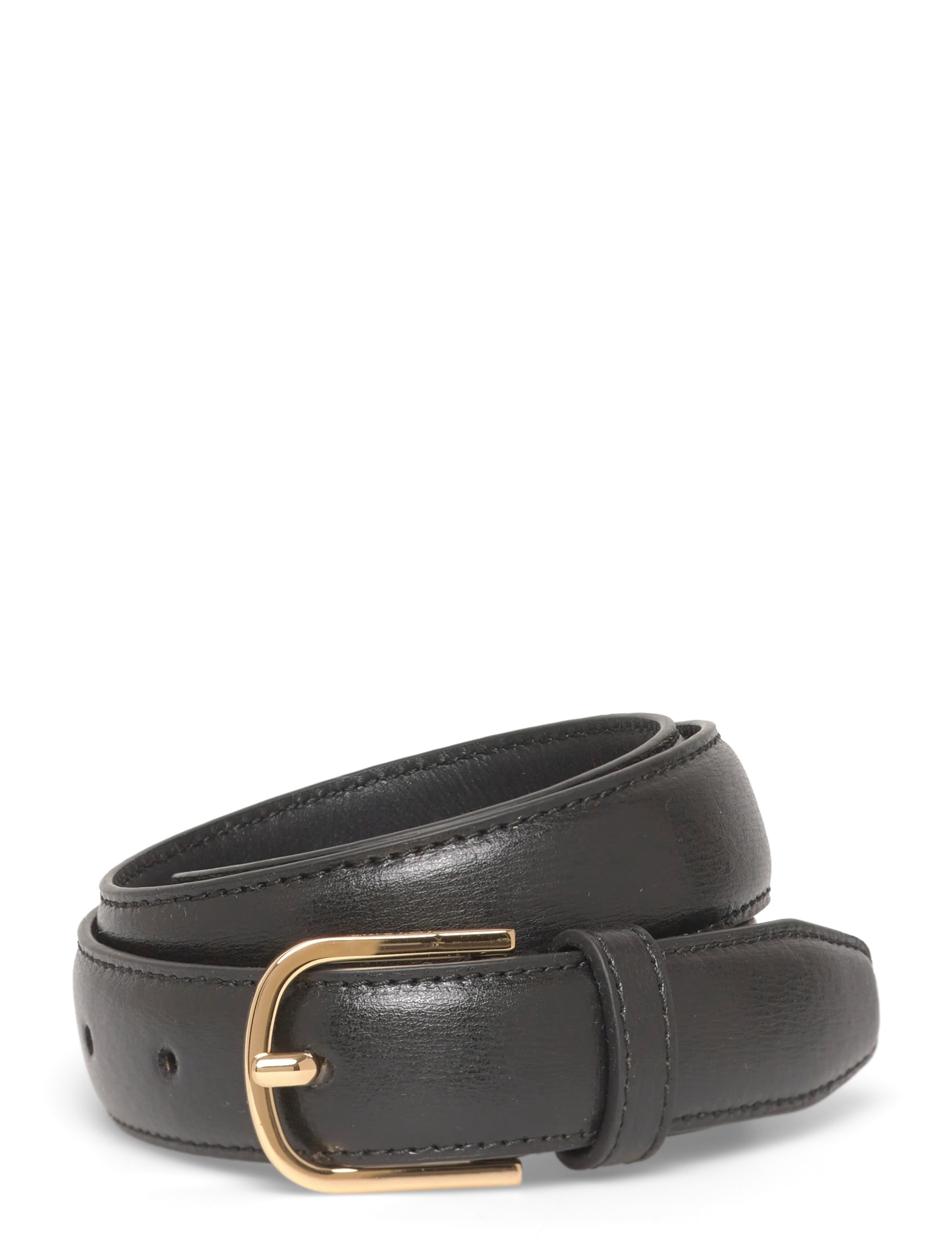 TOTEME Bold leather trouser belt - Casual gürtel - BLACK / black