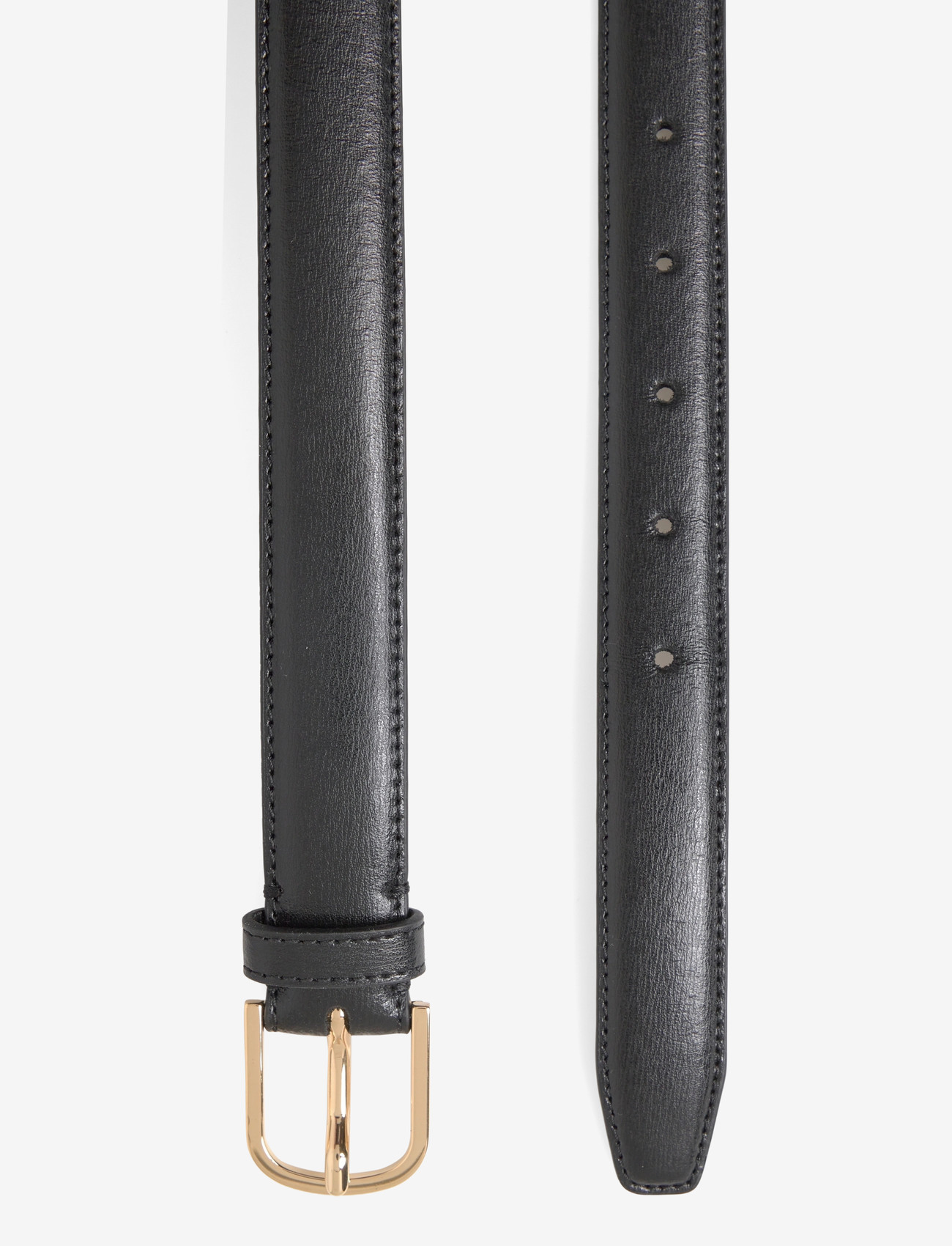 TOTEME - Bold leather trouser belt - black - 1