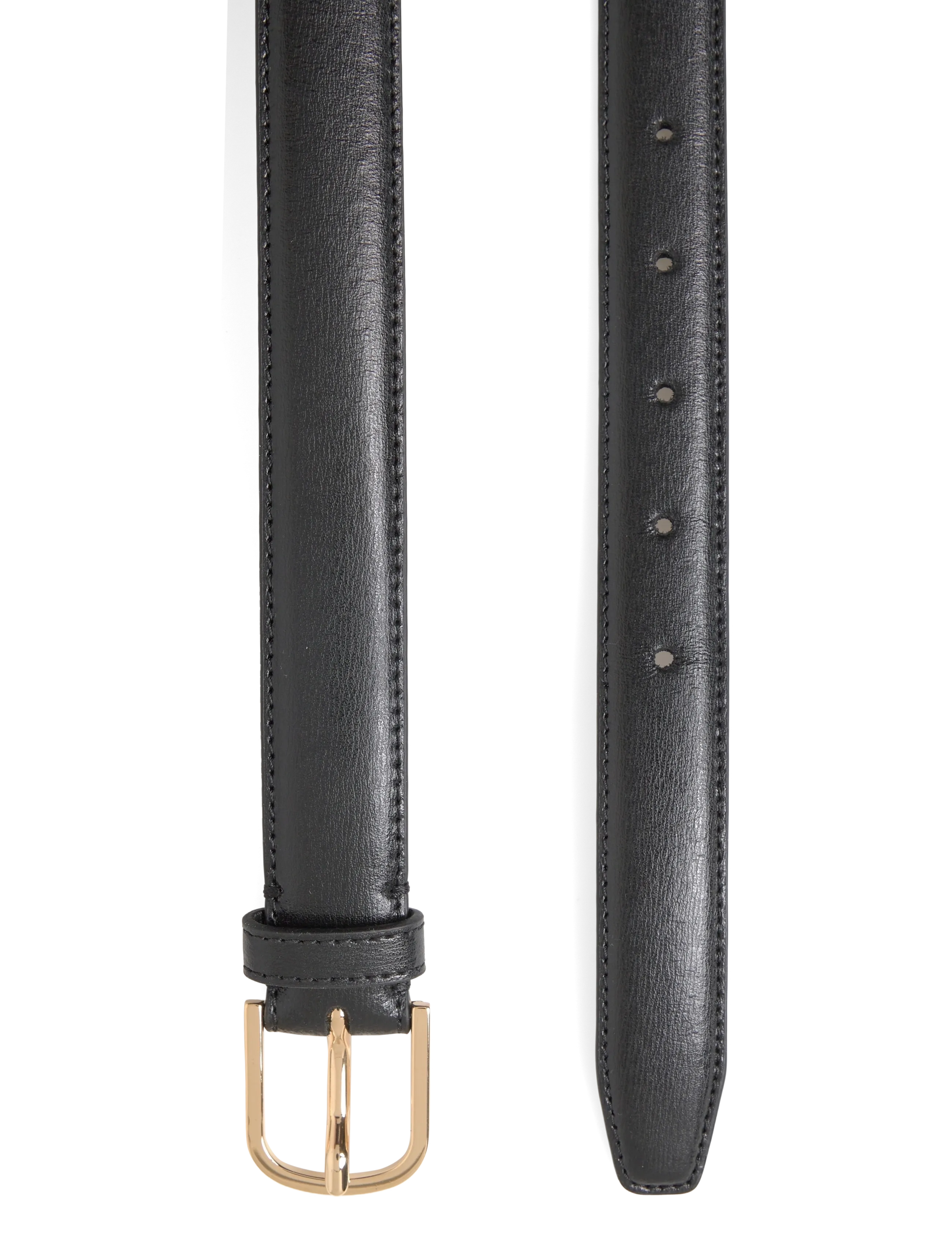 TOTEME - Bold leather trouser belt - black - 1