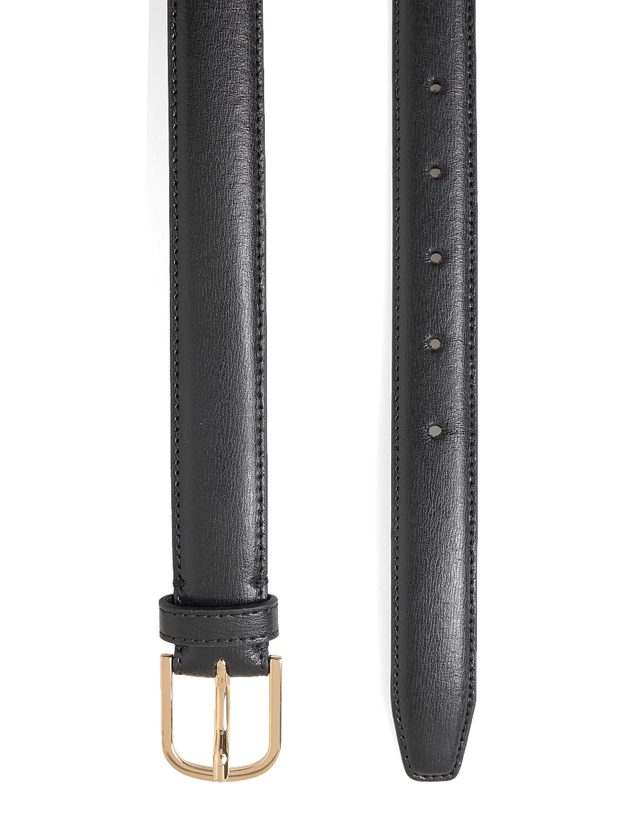 TOTEME - Bold leather trouser belt - black - 1