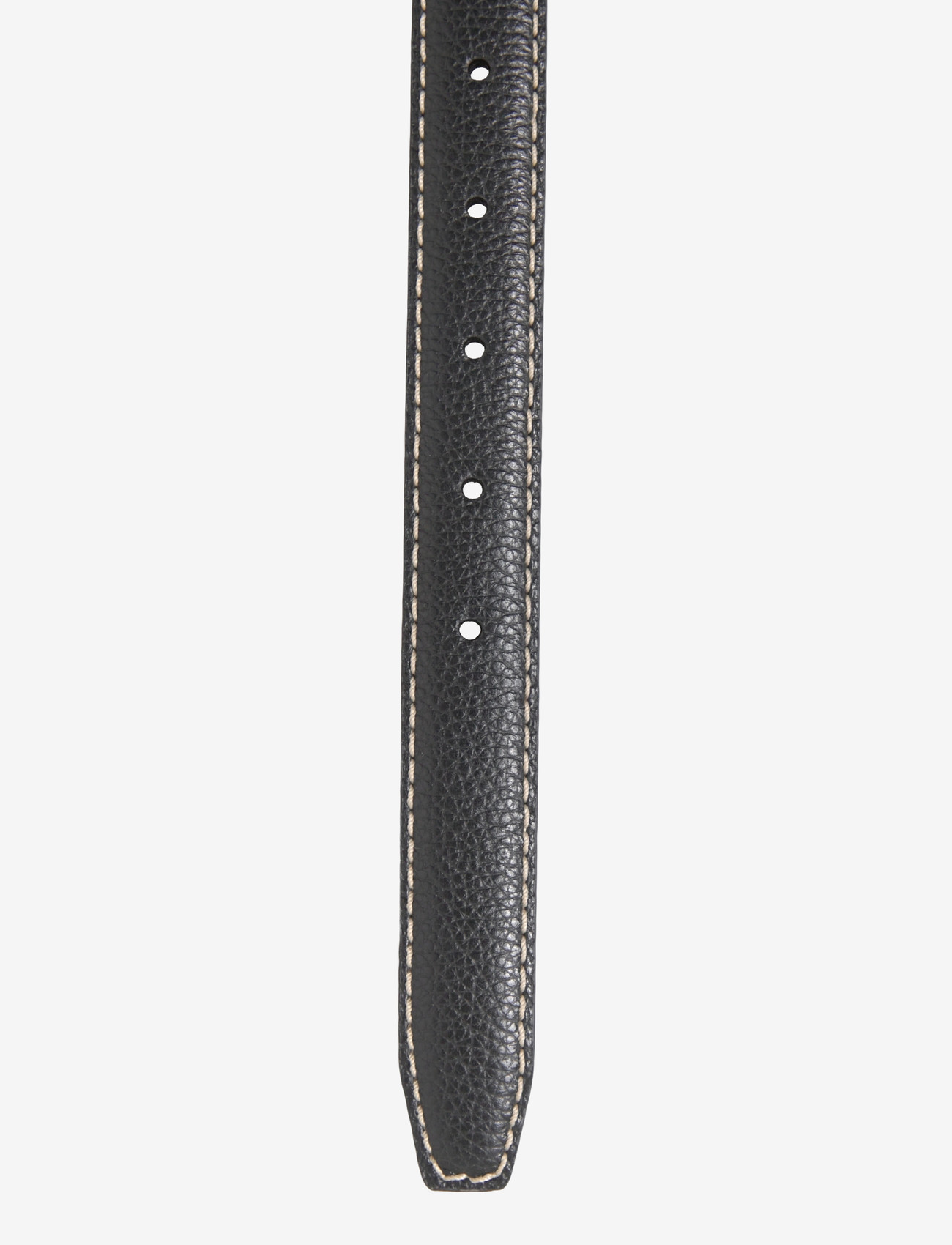 TOTEME - Slim grained leather belt - leather belts - black - 2