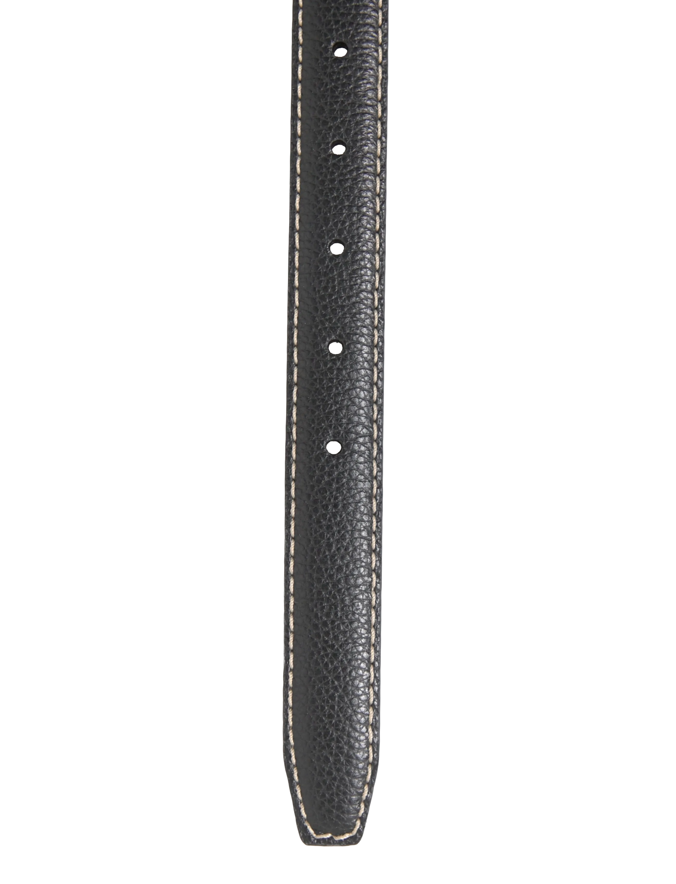 TOTEME - Slim grained leather belt - ledergürtel - black - 2