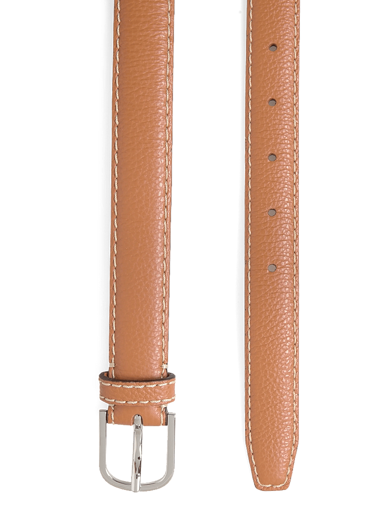 TOTEME - Slim grained leather belt - nahkrihmad - brown - 1