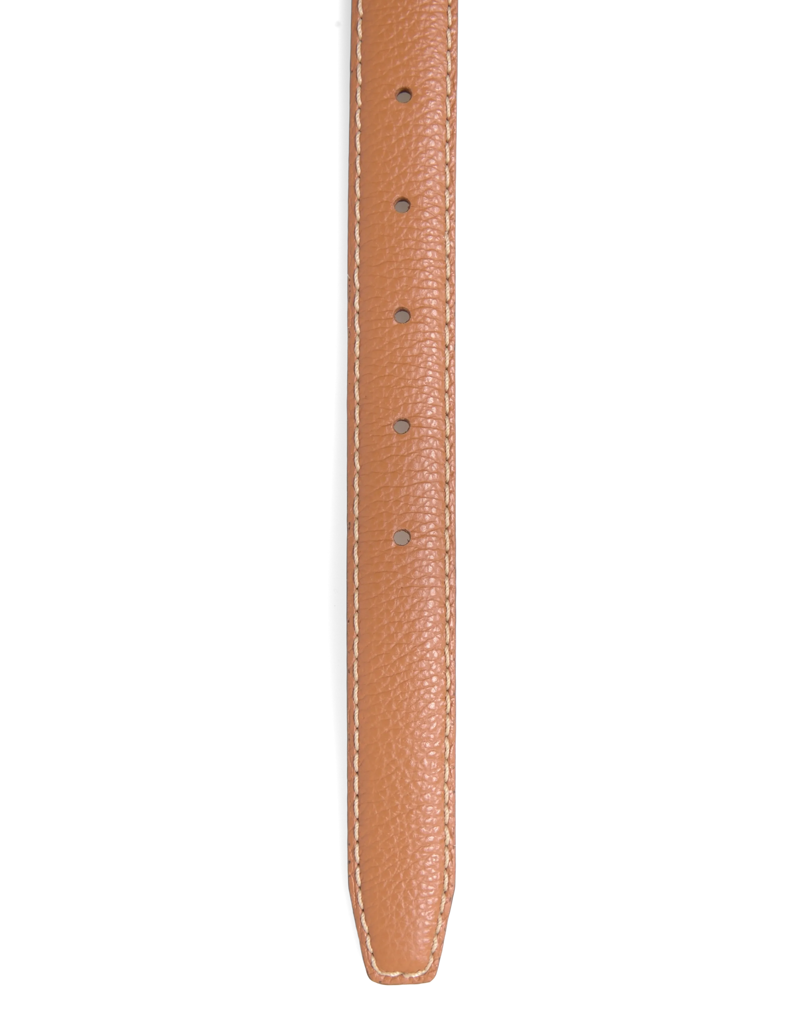 TOTEME - Slim grained leather belt - ledergürtel - brown - 2
