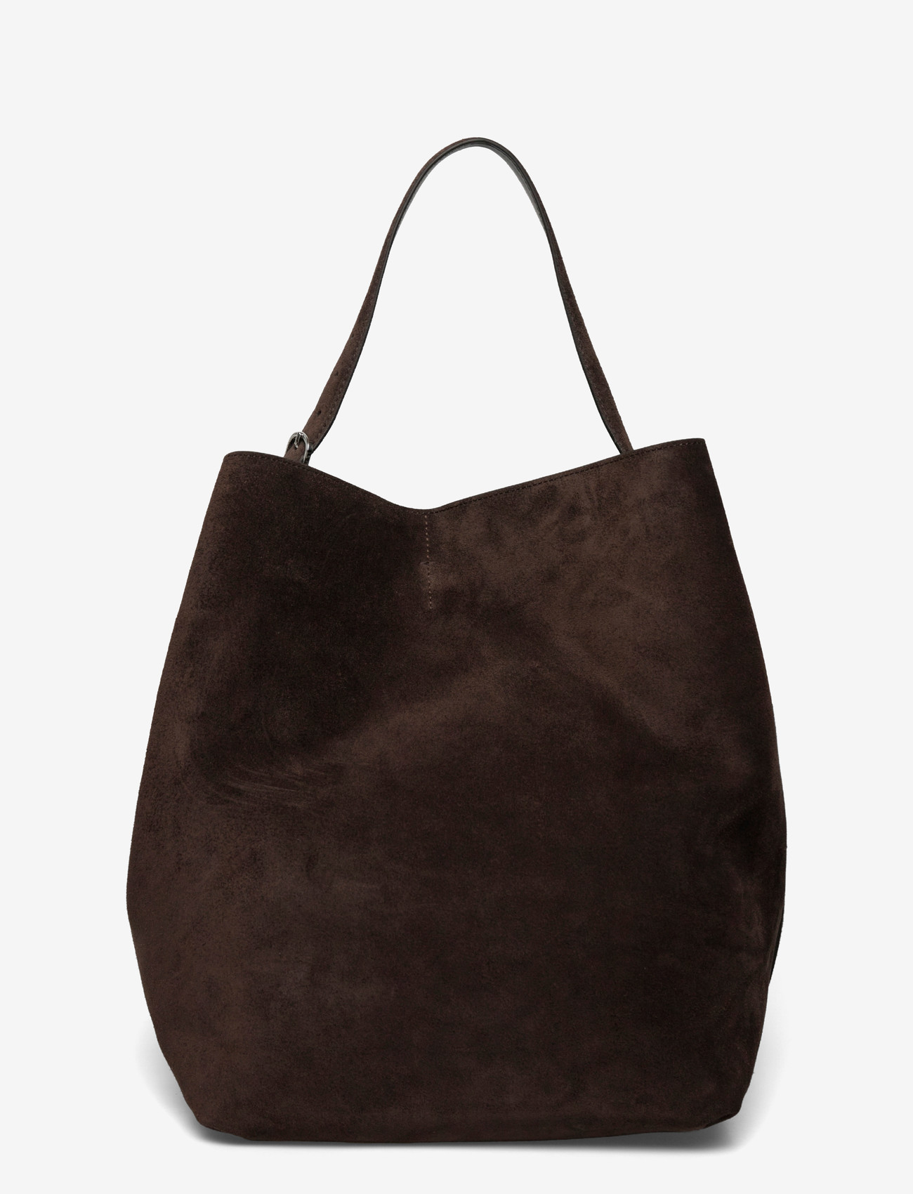 TOTEME - Belted Suede Tote - tote bags - brown - 0