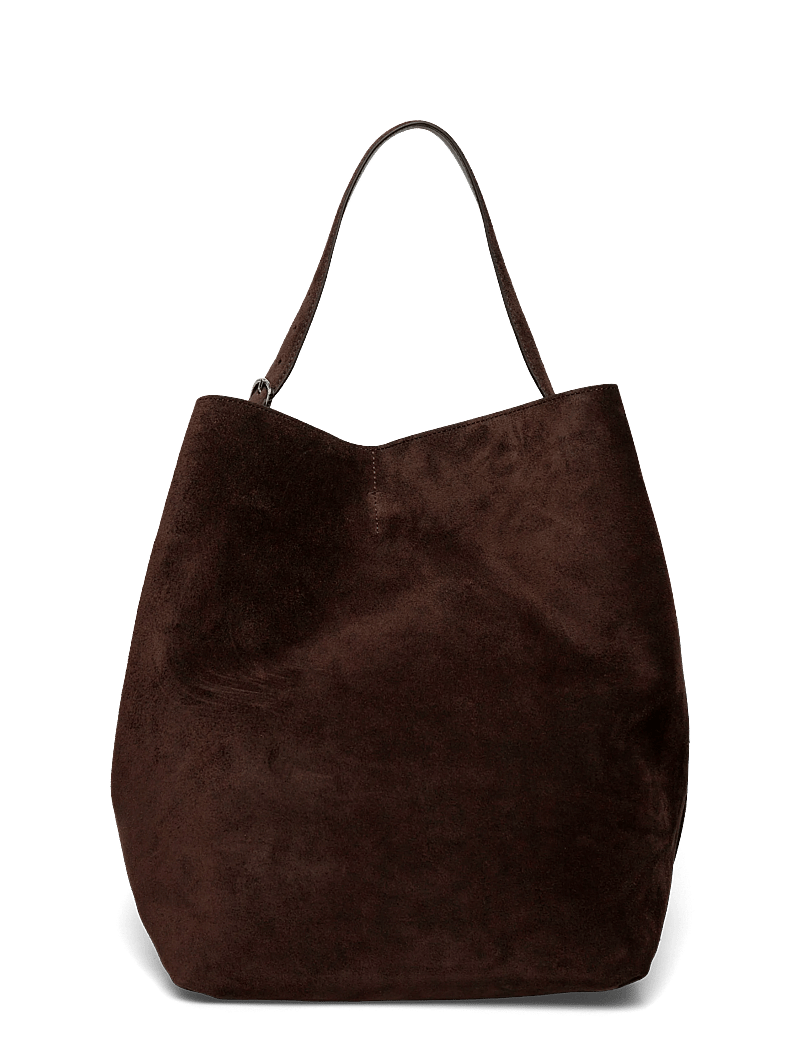 TOTEME - Belted Suede Tote - tote bags - brown - 0