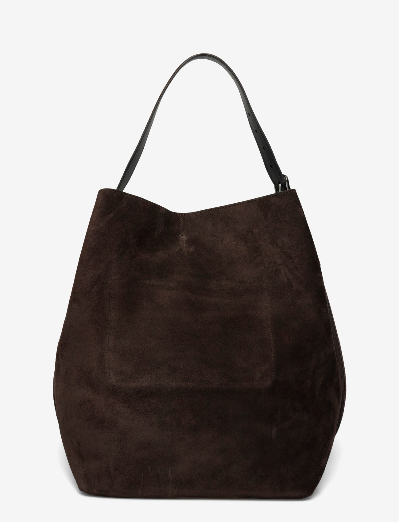 TOTEME - Belted Suede Tote - tote bags - brown - 1
