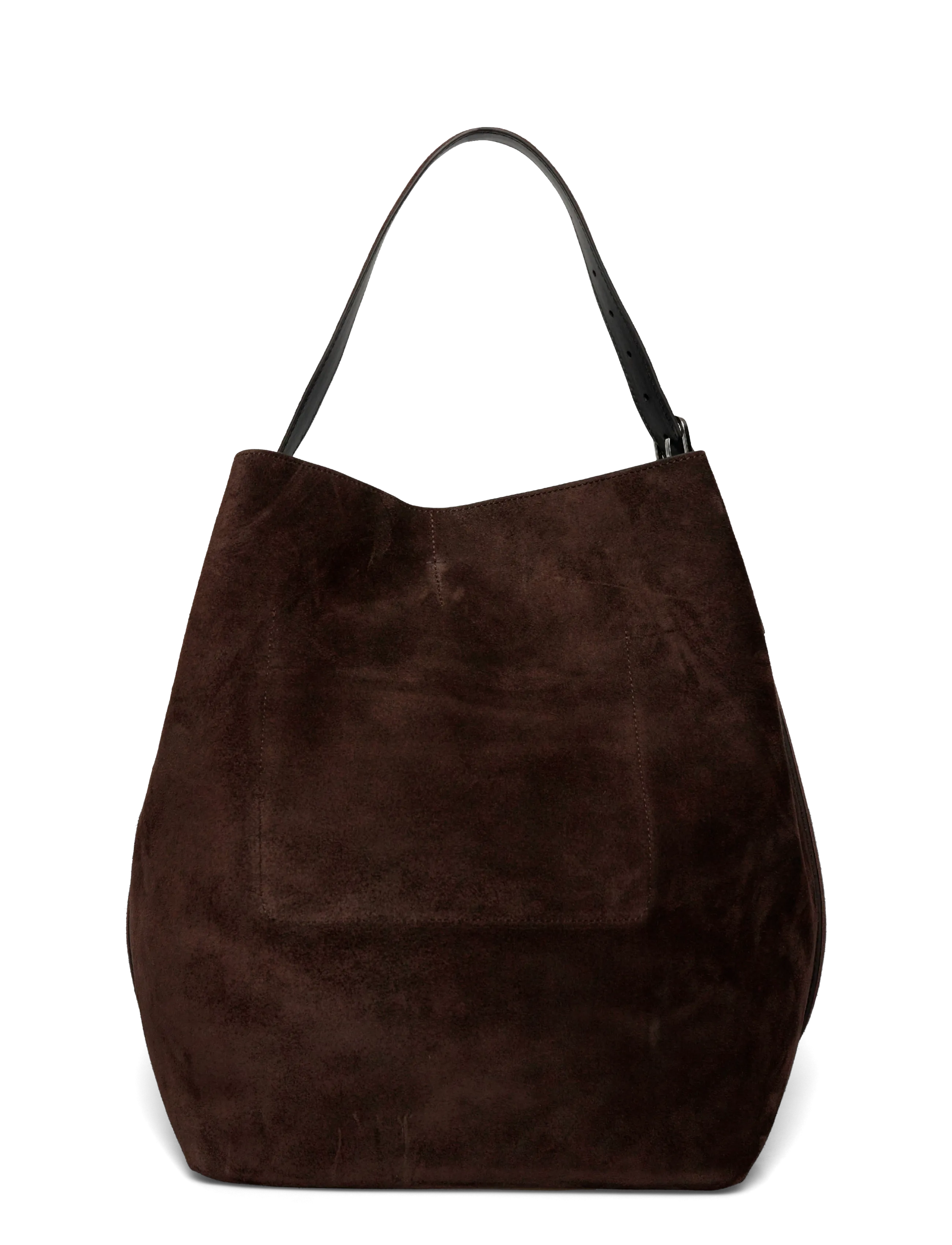 TOTEME - Belted Suede Tote - totes - brown - 1