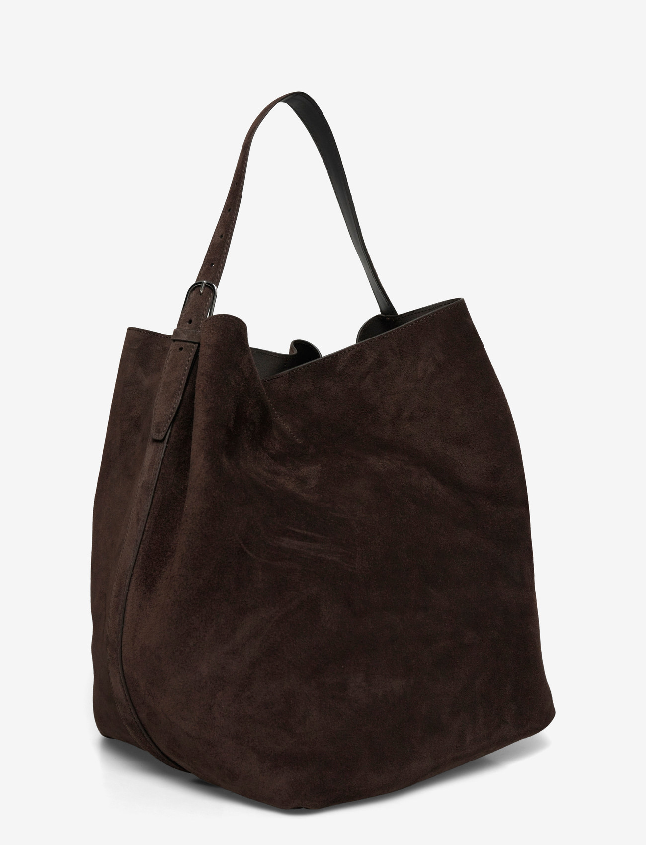 TOTEME - Belted Suede Tote - tote bags - brown - 2