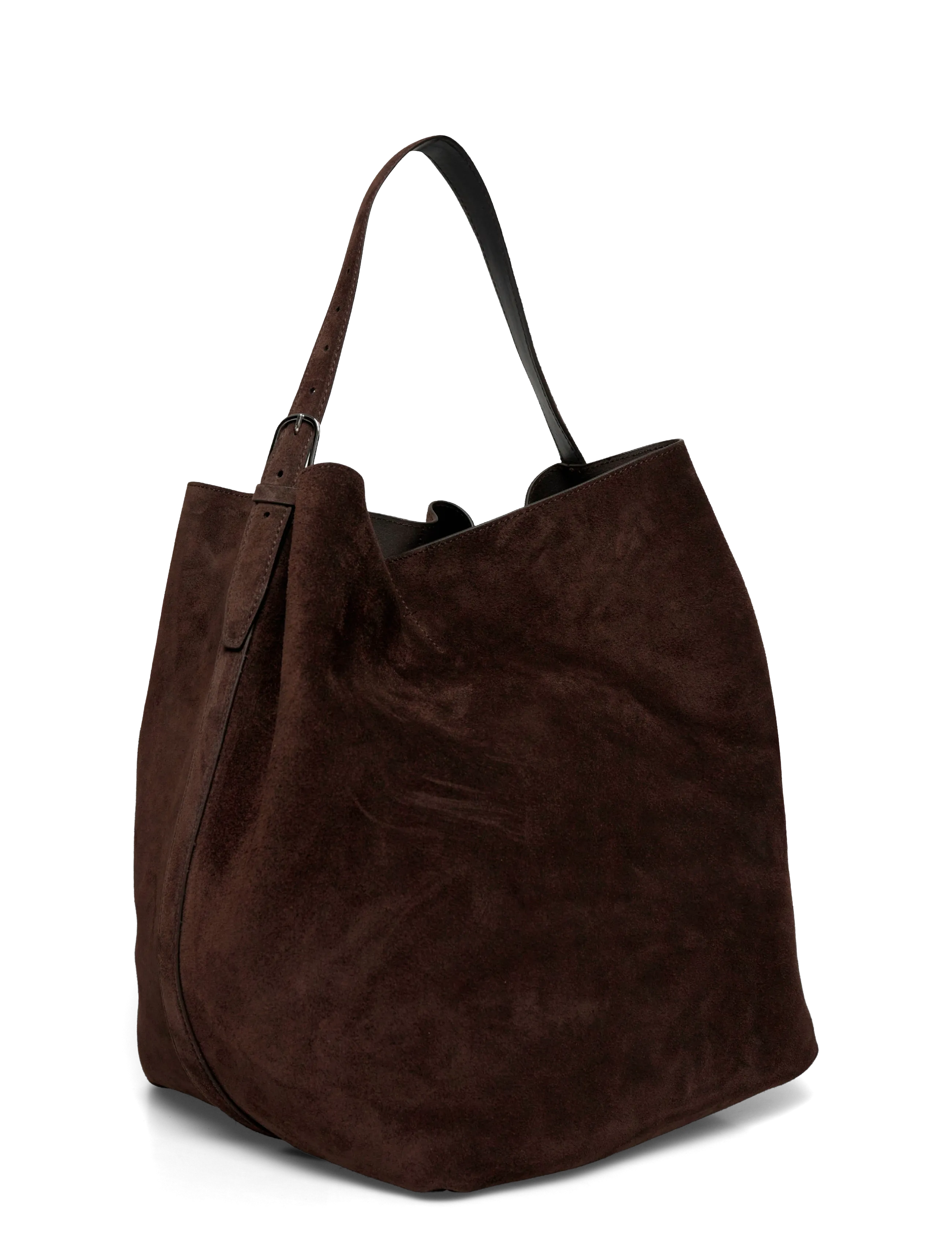 TOTEME - Belted Suede Tote - totes - brown - 2