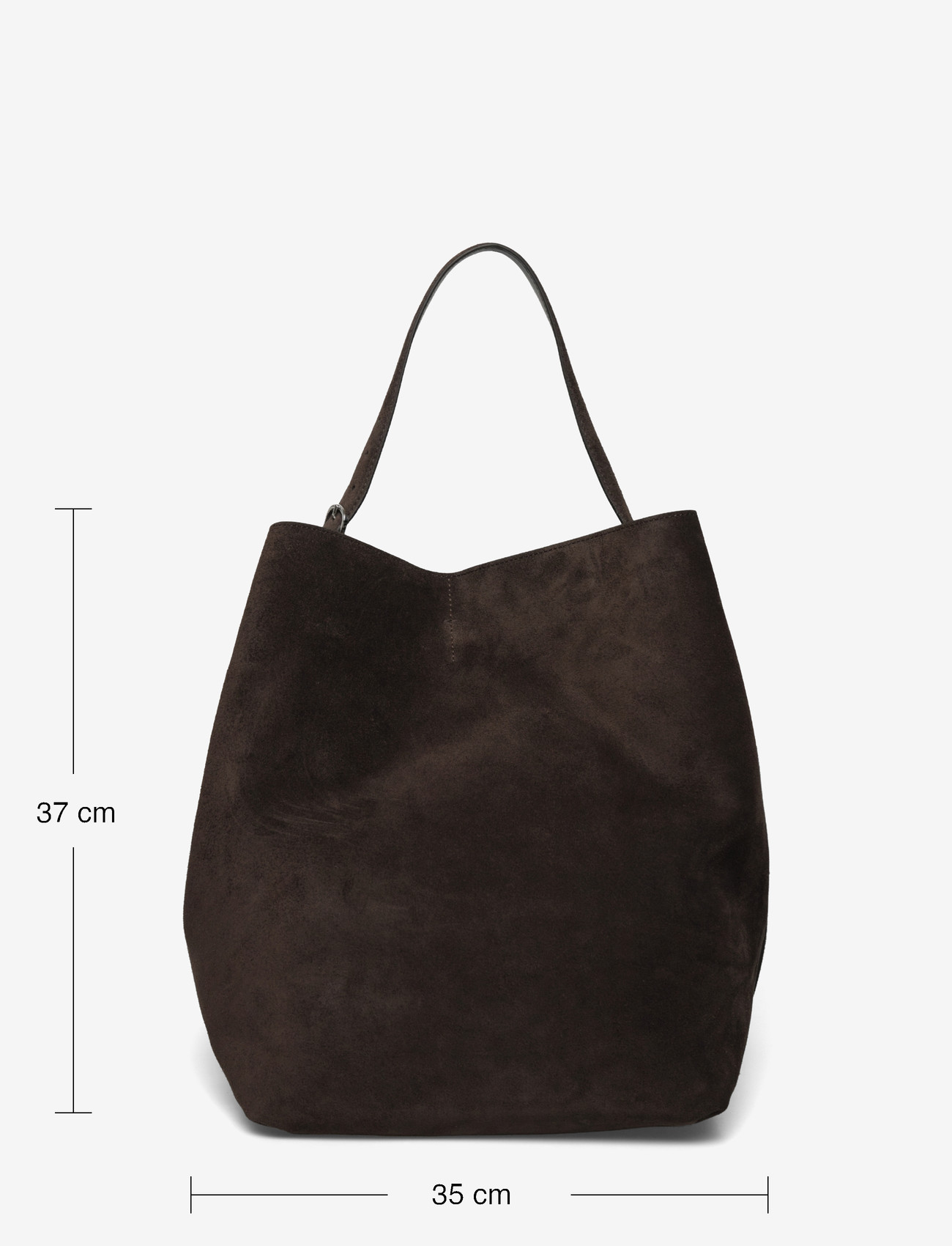 TOTEME - Belted Suede Tote - tote bags - brown - 3