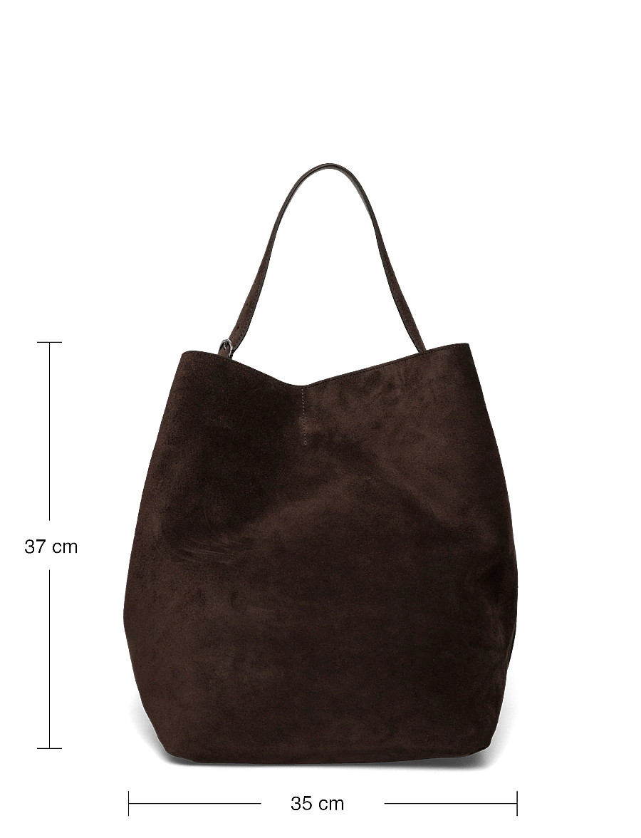 TOTEME - Belted Suede Tote - totes - brown - 3