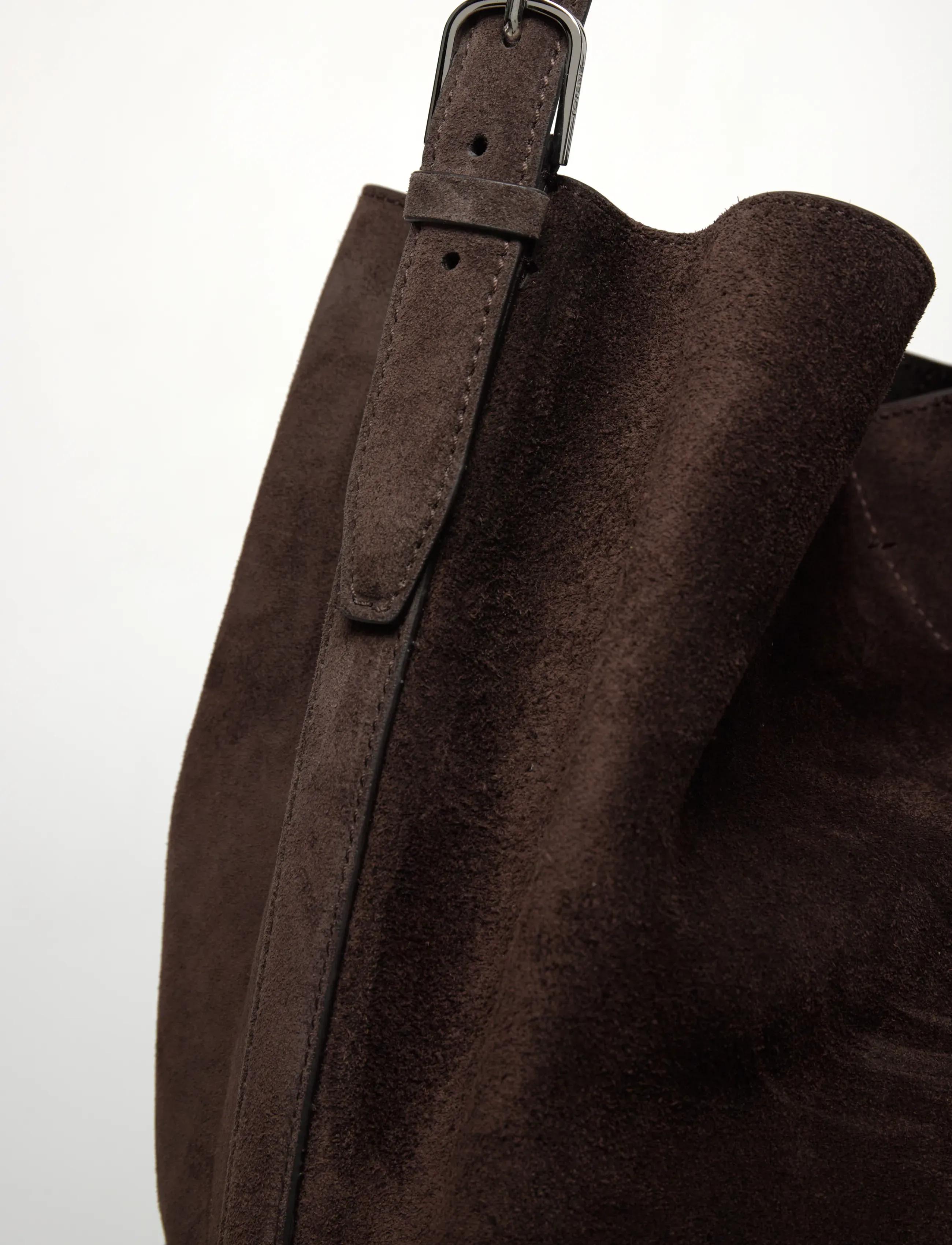 TOTEME - Belted Suede Tote - totes - brown - 4